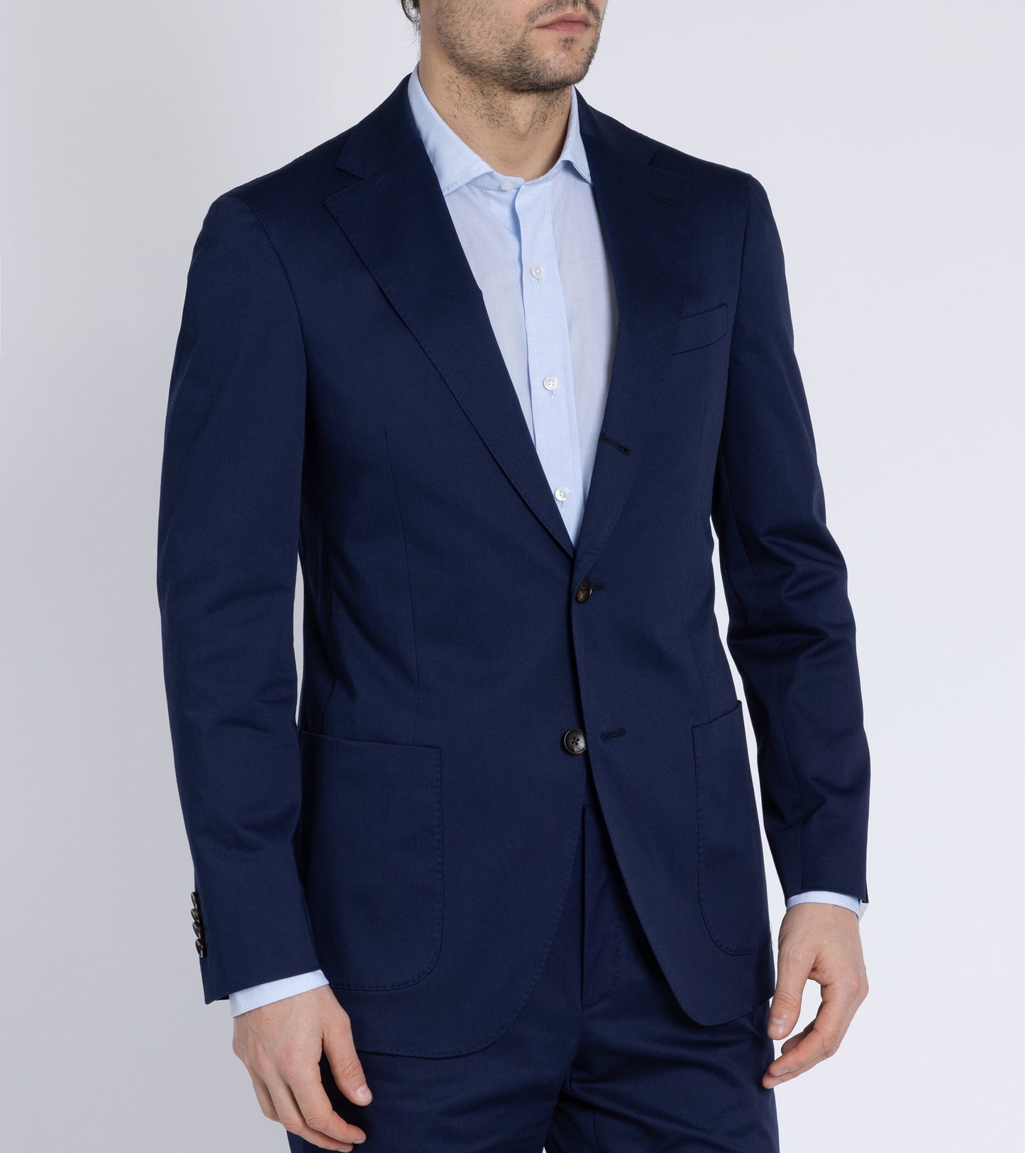 Trunk Walbrook Cotton Suit Jacket: Navy