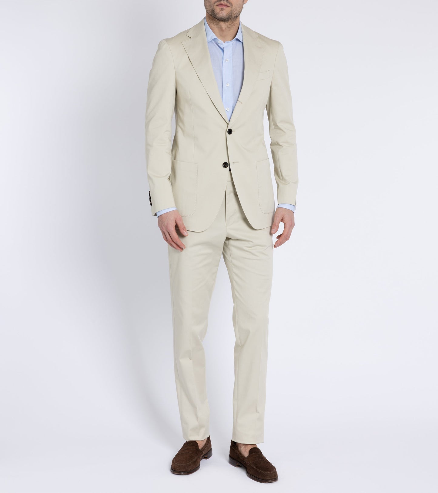 Trunk Walbrook Cotton Suit Jacket: Beige