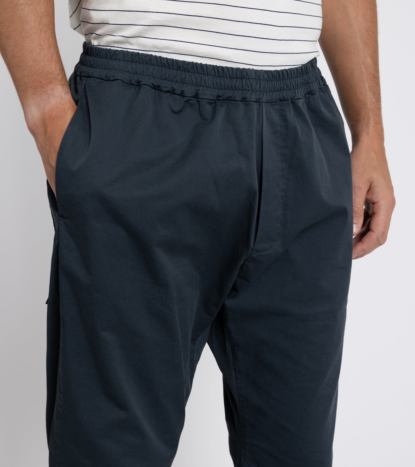 Barena Bativoga Trevo Cotton Twill Trousers: Navy