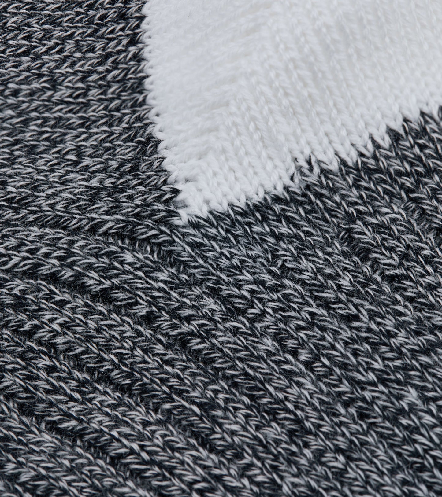 Anonymous Ism Tuck Cuff Striped Q Socks: Black Melange