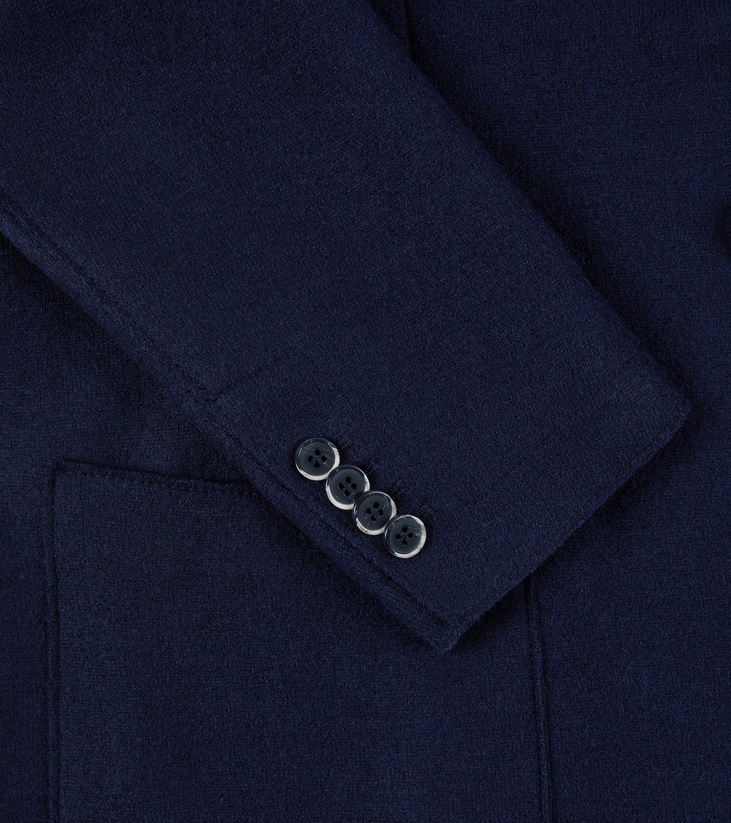 Barena Slanega Lanoso Wool Felt Jacket: Navy