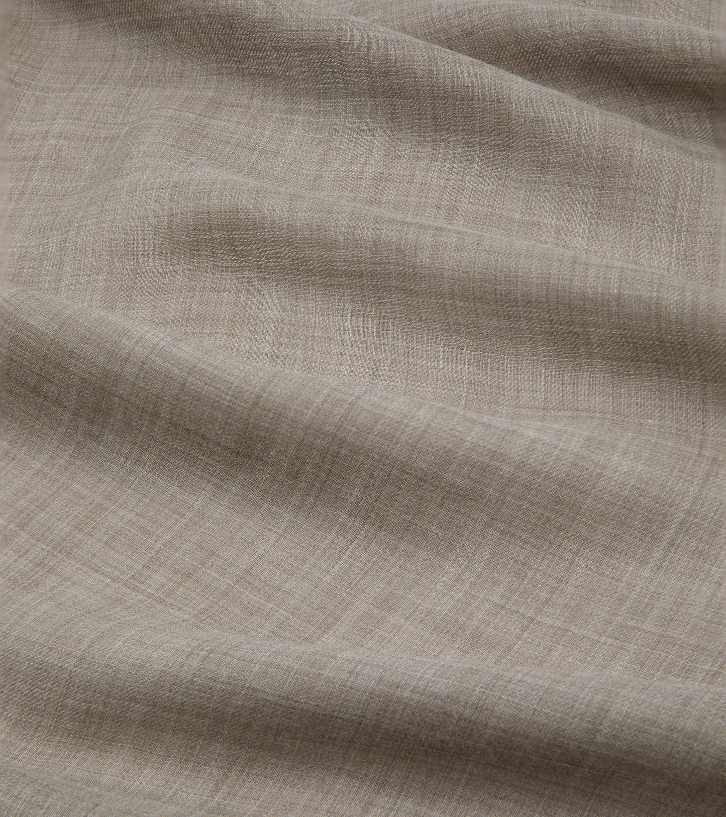 Begg Wispy Solid Cashmere Scarf: Dark Natural