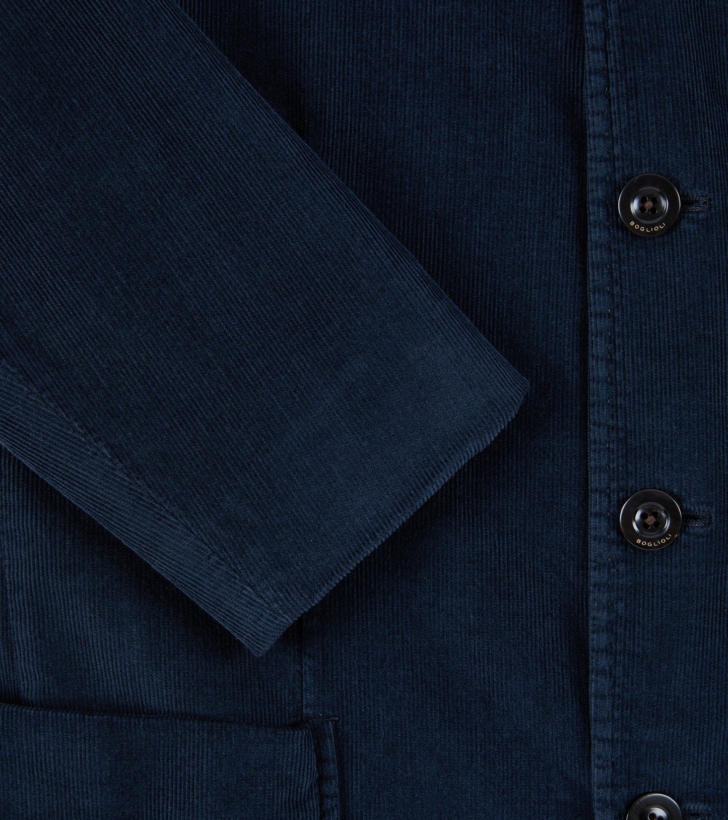 Boglioli Cotton Corduroy Gassman Jacket: Navy