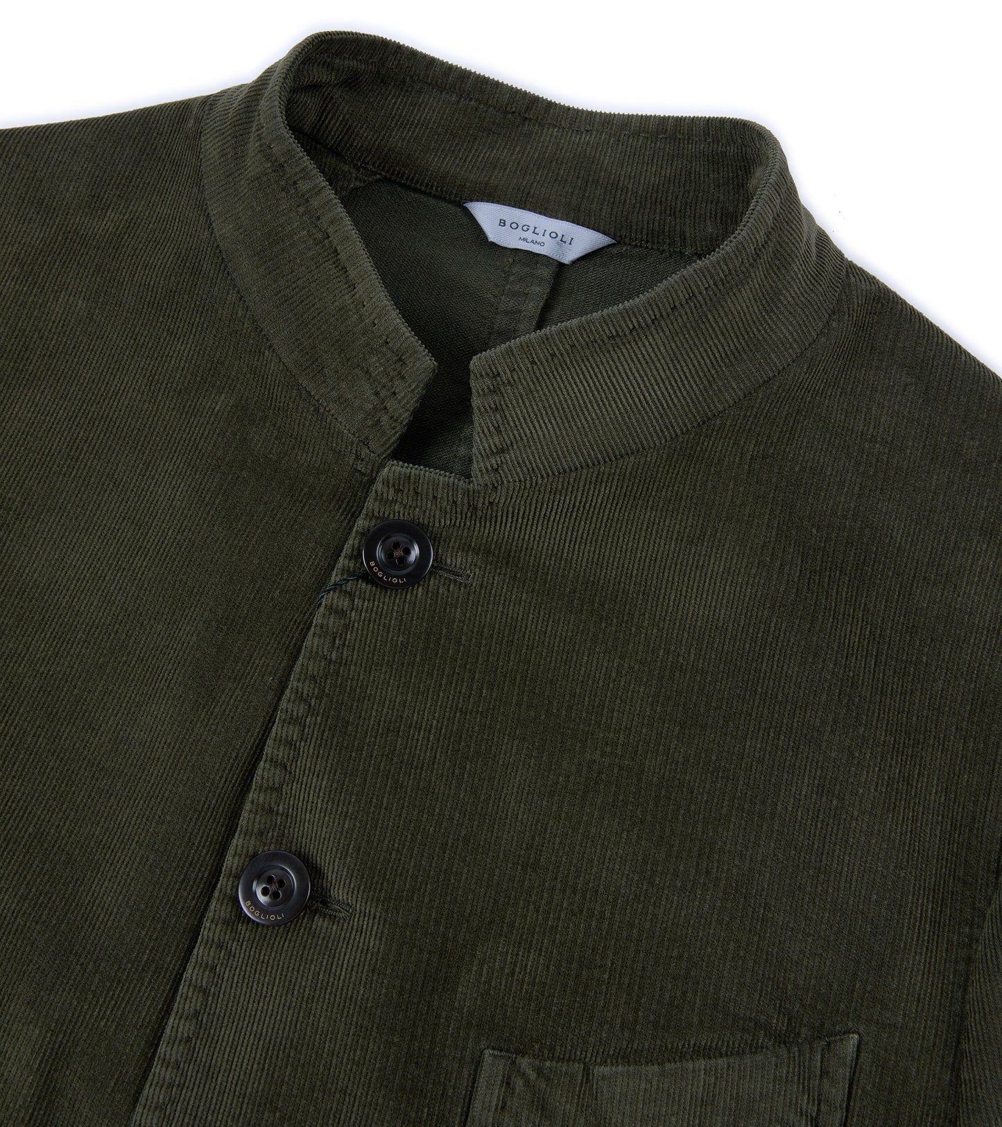 Boglioli Cotton Corduroy Gassman Jacket: Olive