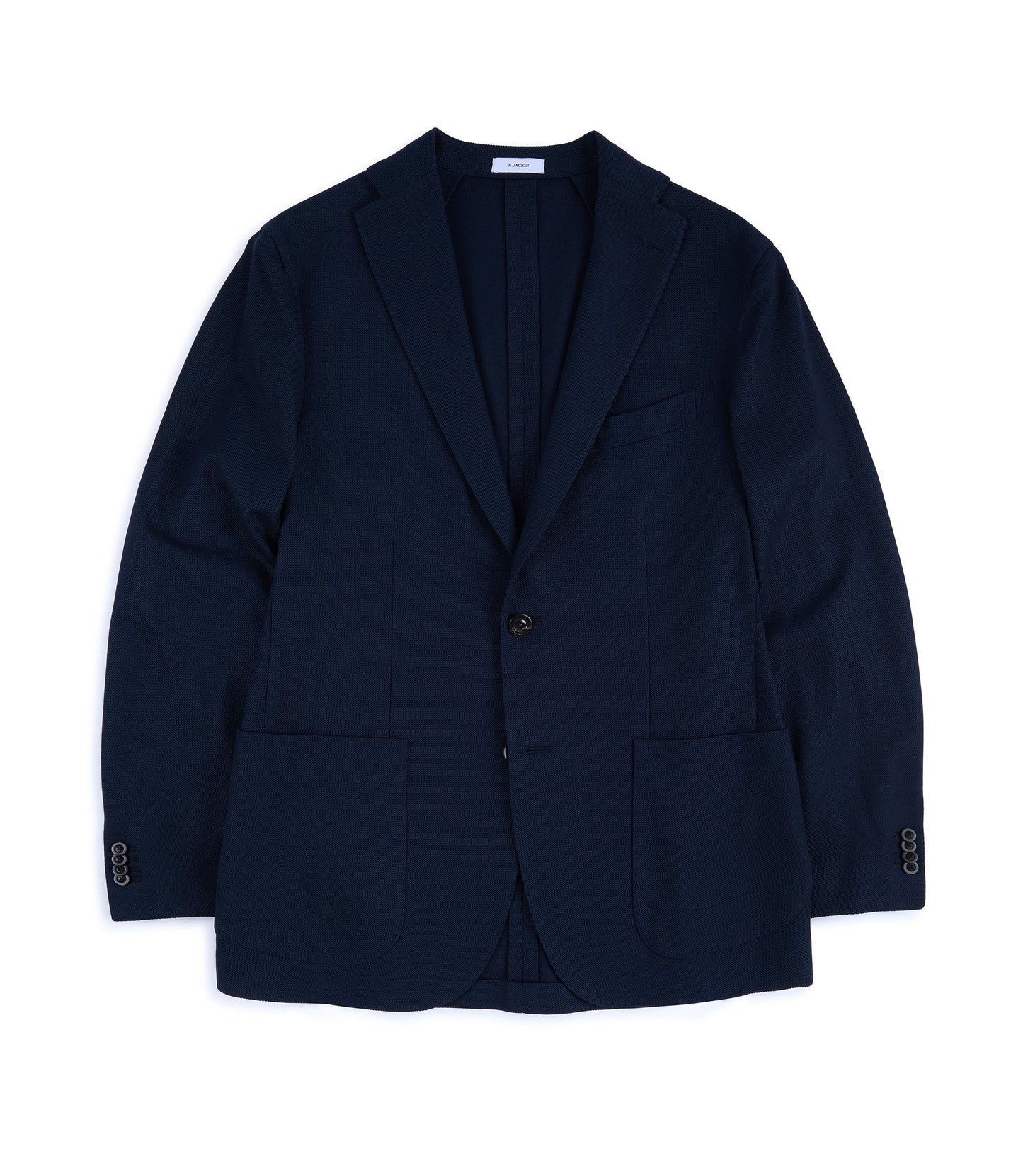 Boglioli Cotton Jersey Hopsack K Jacket: Navy