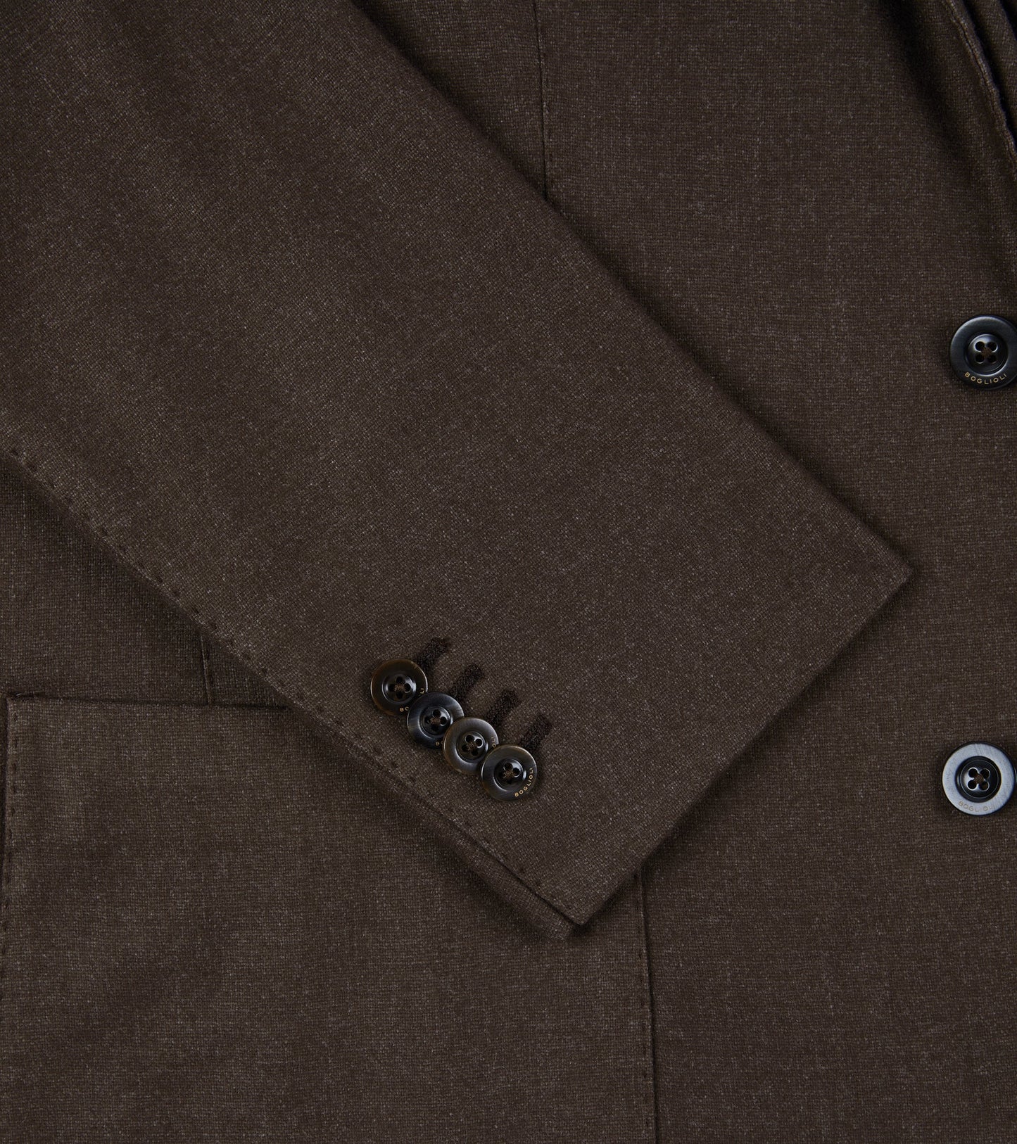 Boglioli Wool Melange Flannel K Jacket: Brown