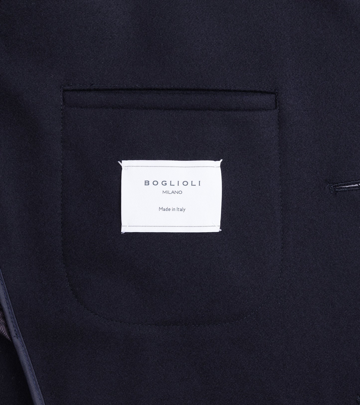 Boglioli Wool Tiroler Overcoat: Navy