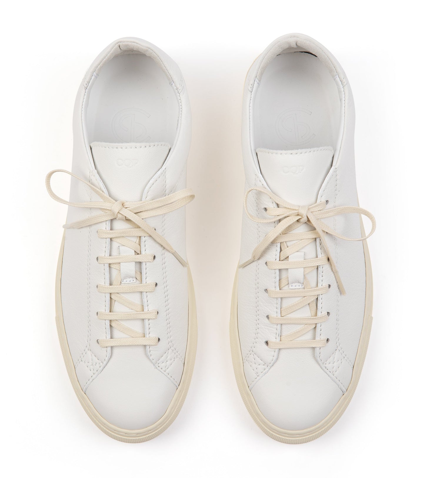 CQP Racquet Sr Leather Sneaker: Classic White