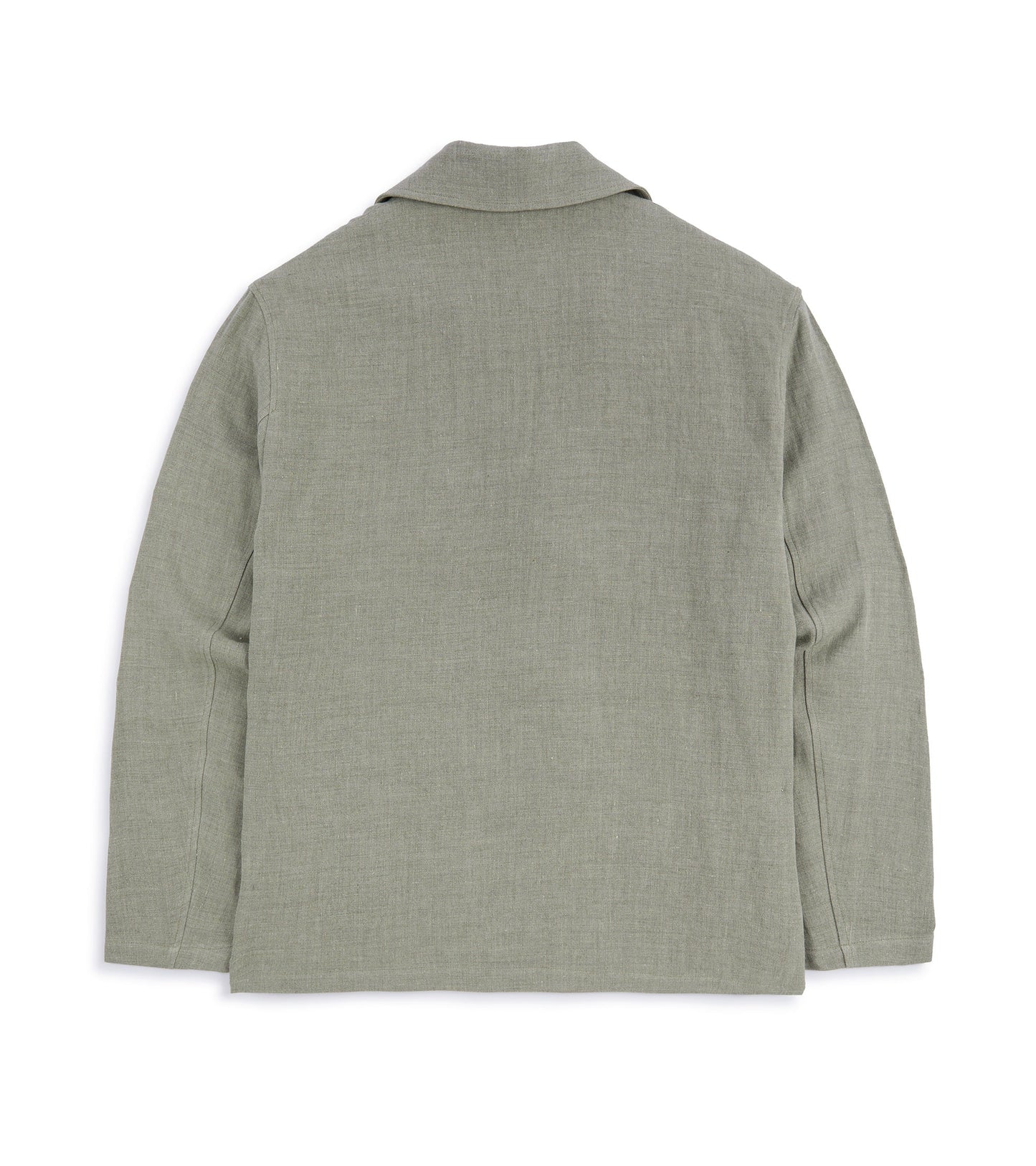 De Bonne Facture Wool Linen Traveler Jacket: Almond Green