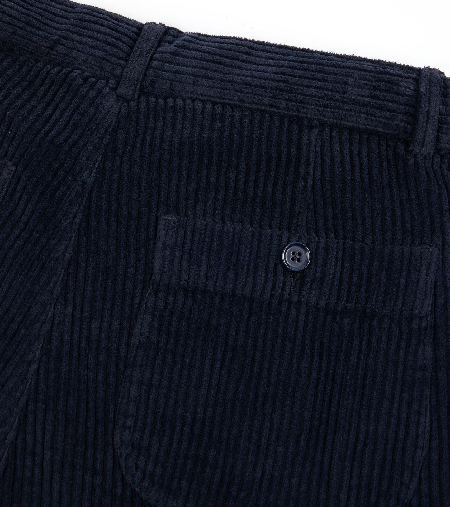 East Harbour Surplus Oxnard Wide Cotton Cord Easy Trousers: Navy