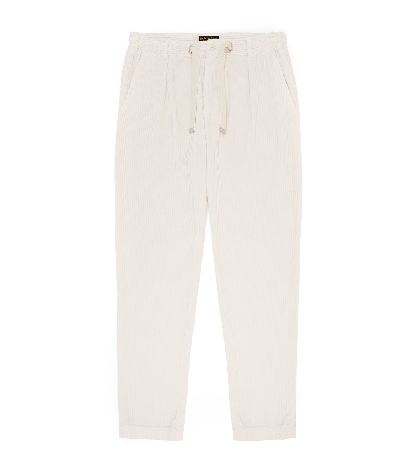 East Harbour Surplus Oxnard Wide Cotton Cord Easy Trousers: Off White