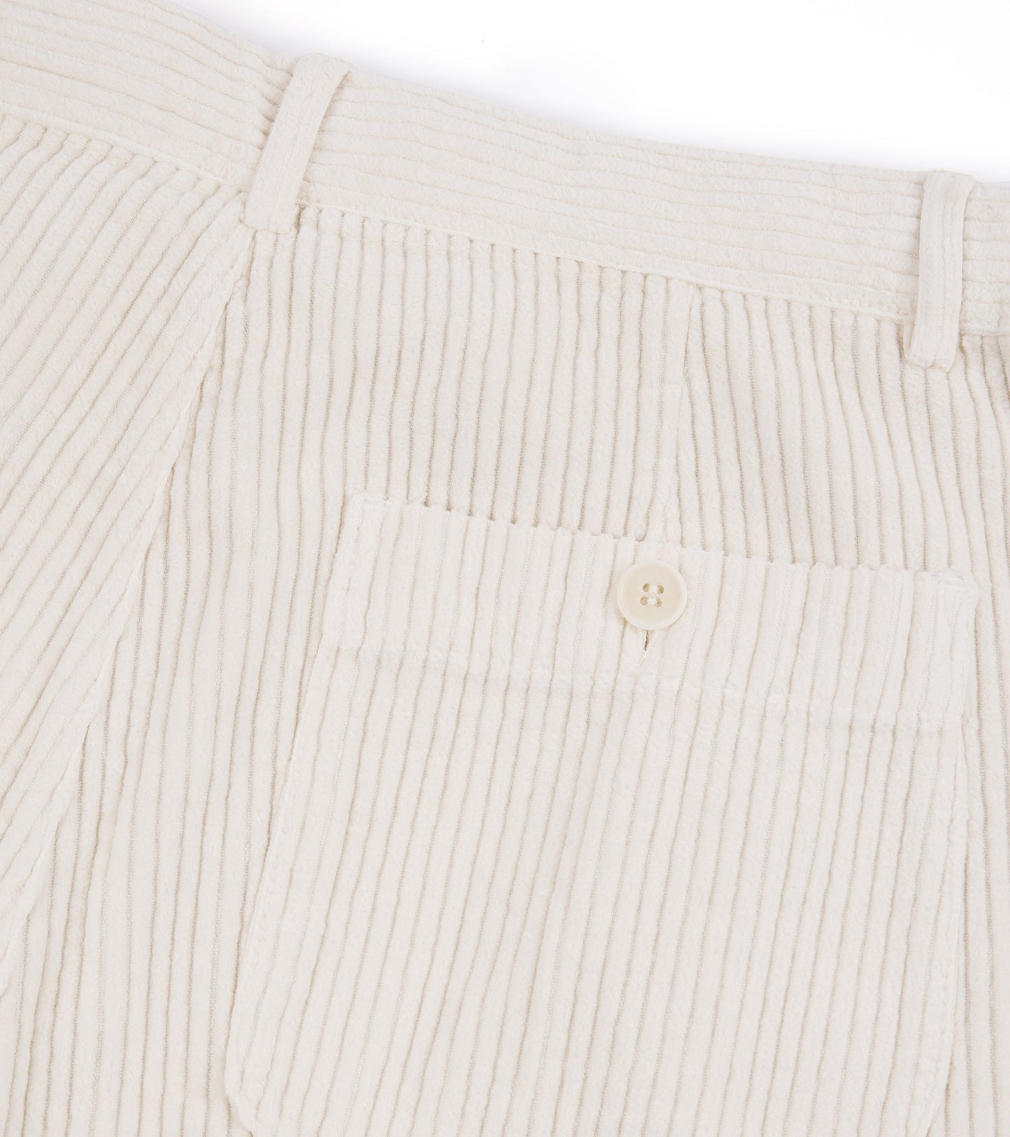 East Harbour Surplus Oxnard Wide Cotton Cord Easy Trousers: Off White