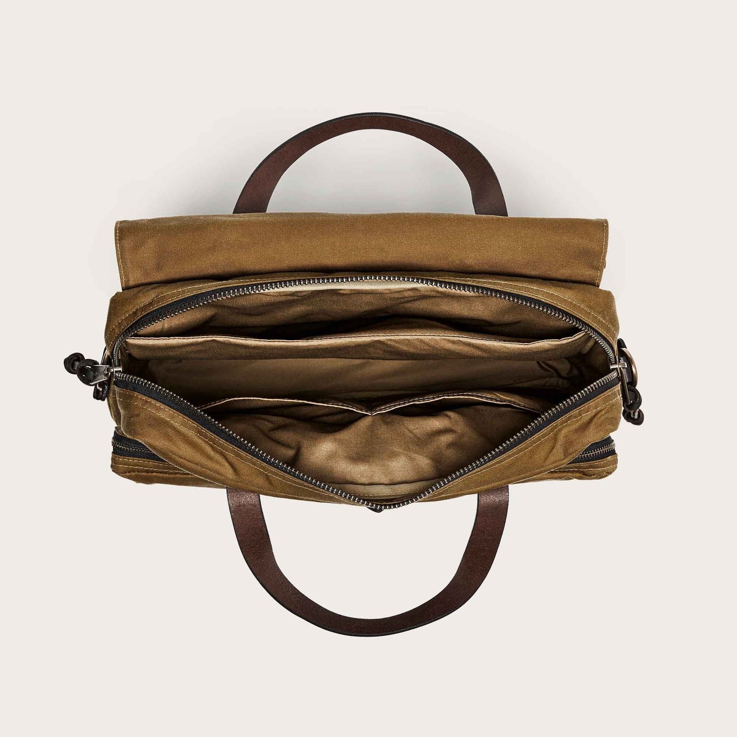 Filson 24hr Tincloth Briefcase: Tan