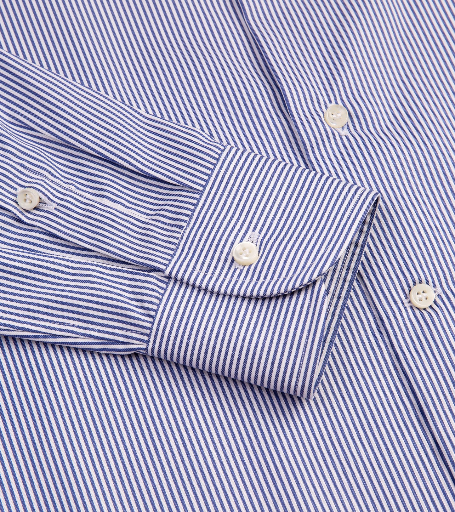 MCR Slim Twill Striped Shirt: Dark Blue
