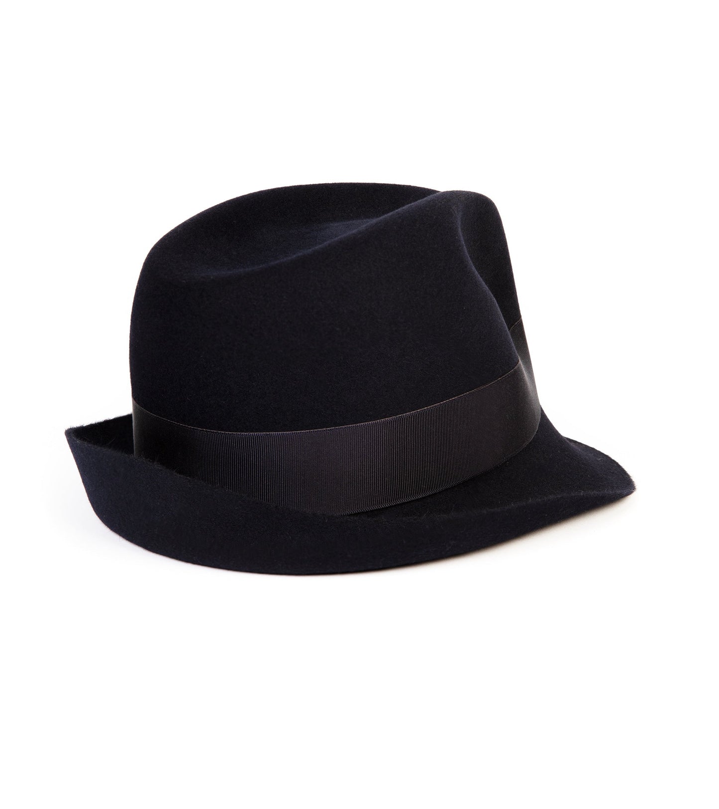 Mühlbauer Fur Felt Trilby Hat: Navy