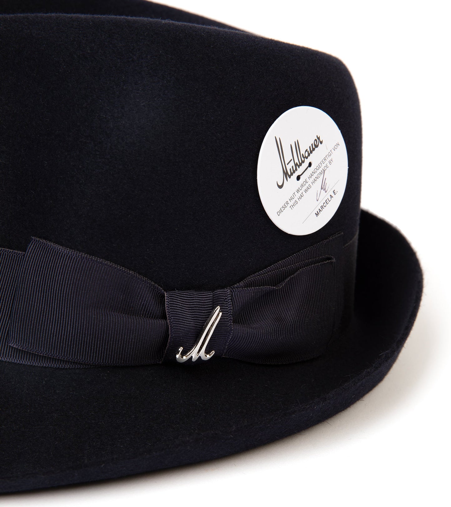 Mühlbauer Fur Felt Trilby Hat: Navy