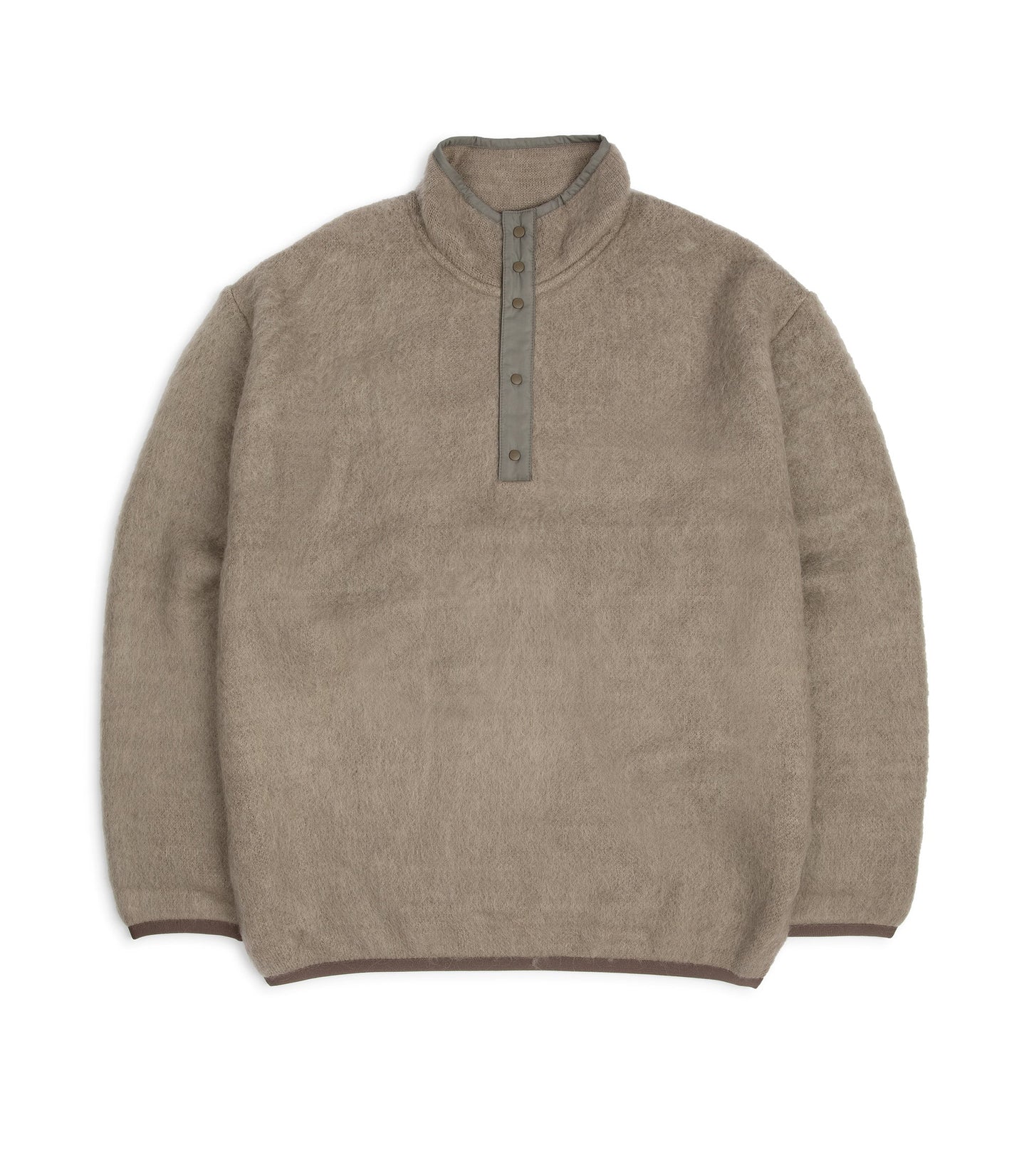 Nanamica Mohair Mix Fleece Pullover: Beige