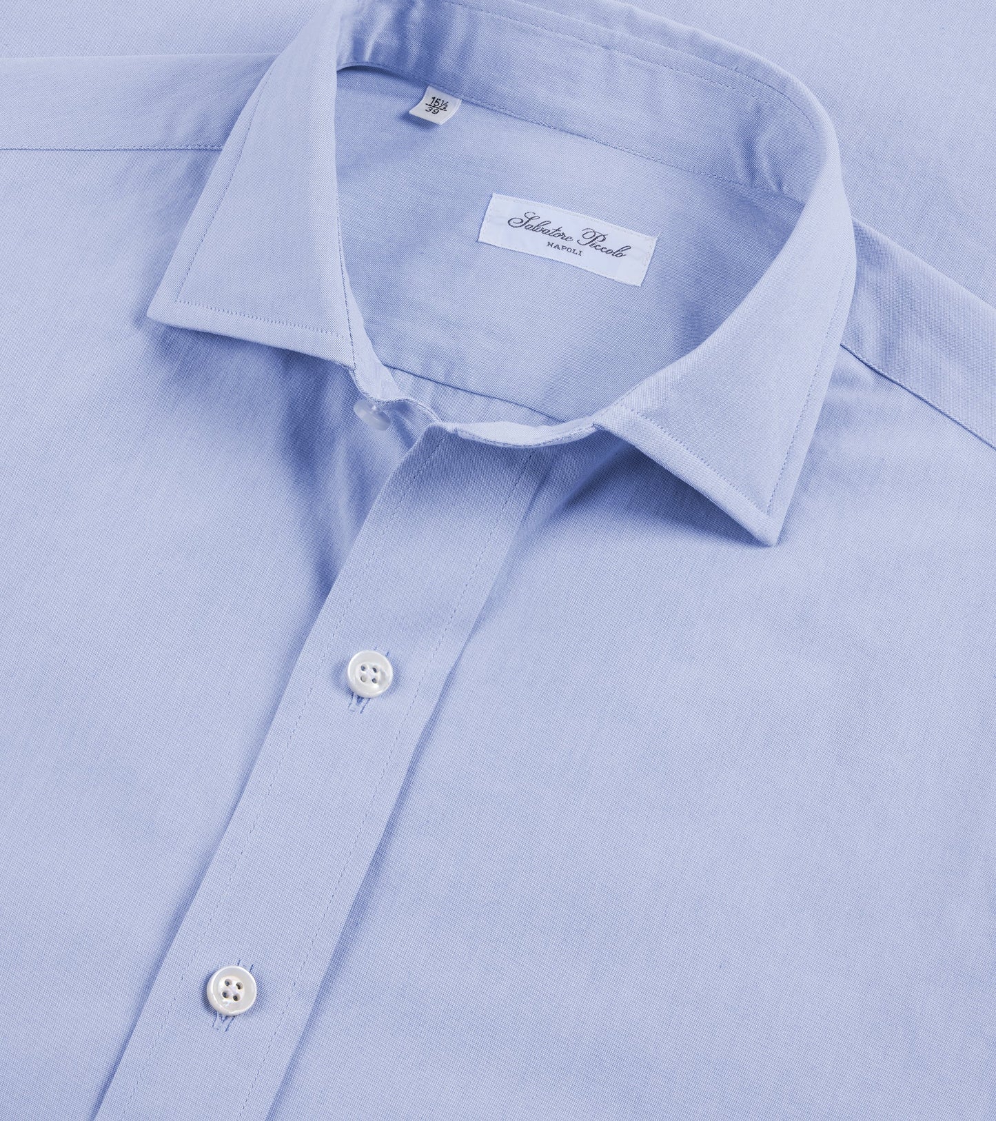 Salvatore Piccolo Cotton Canvas Shirt: Light Blue