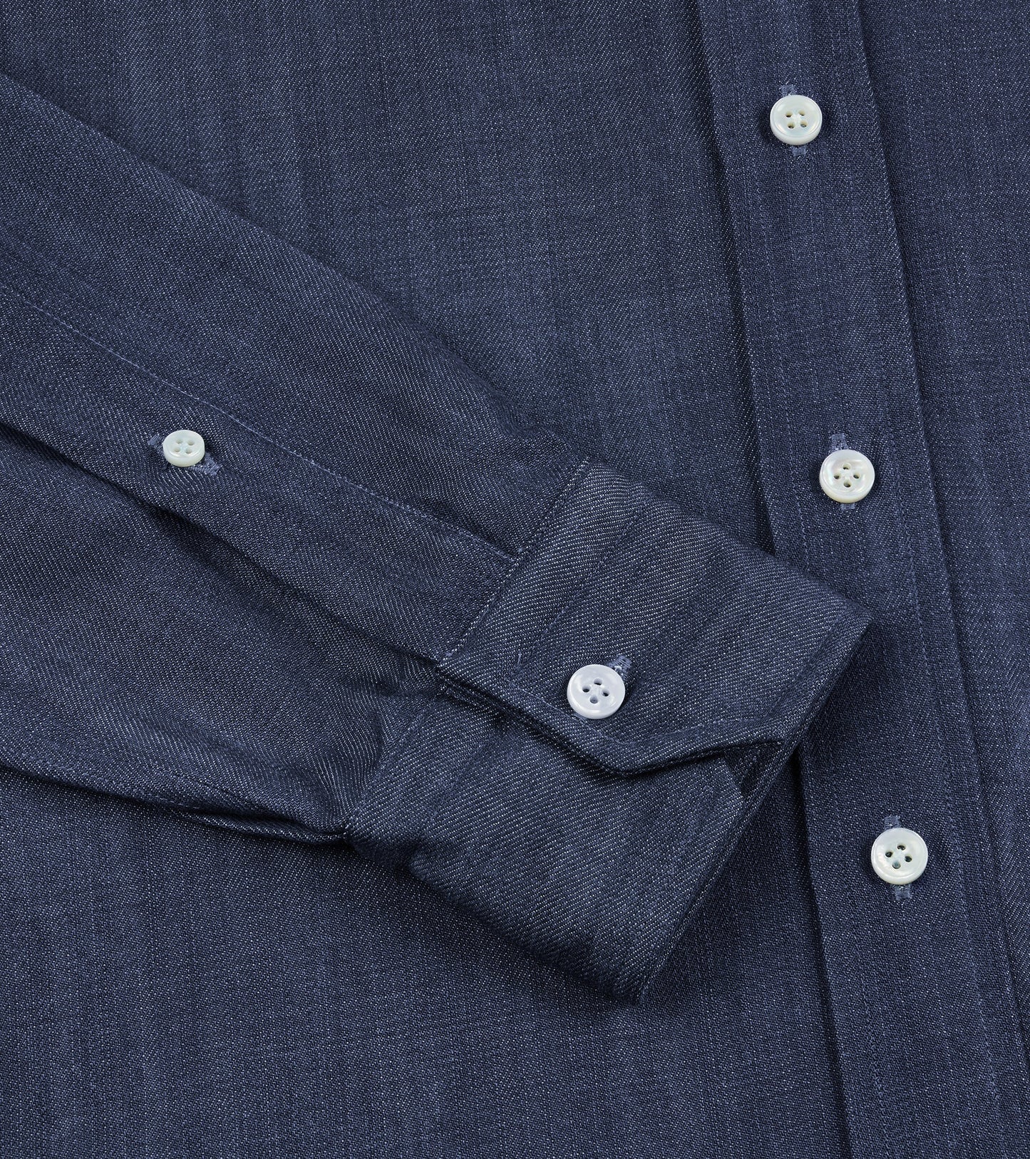 Salvatore Piccolo Lyocell Denim Shirt: Mid Blue