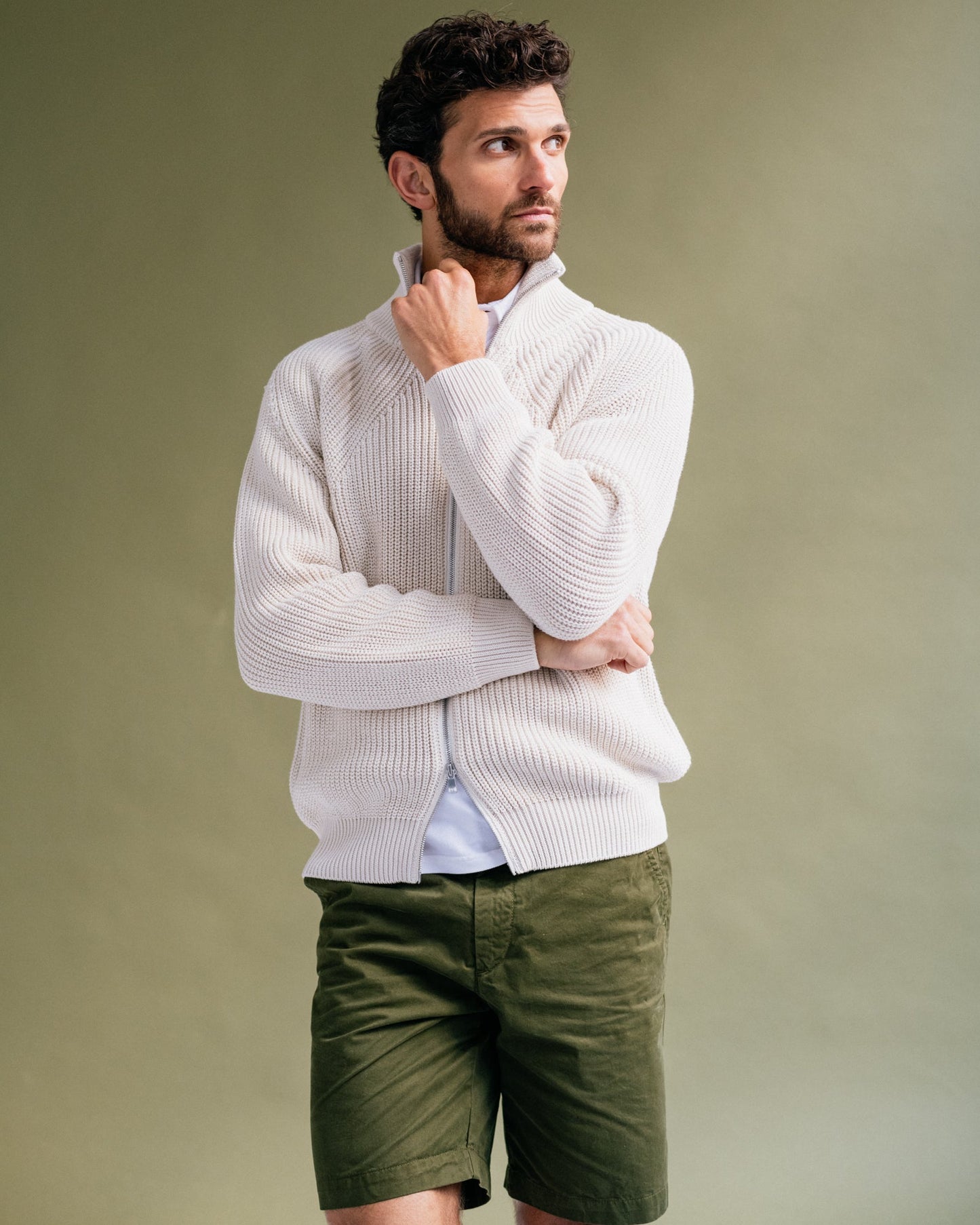 Trunk Hyde Garment Dyed Cotton Shorts: Dark Olive