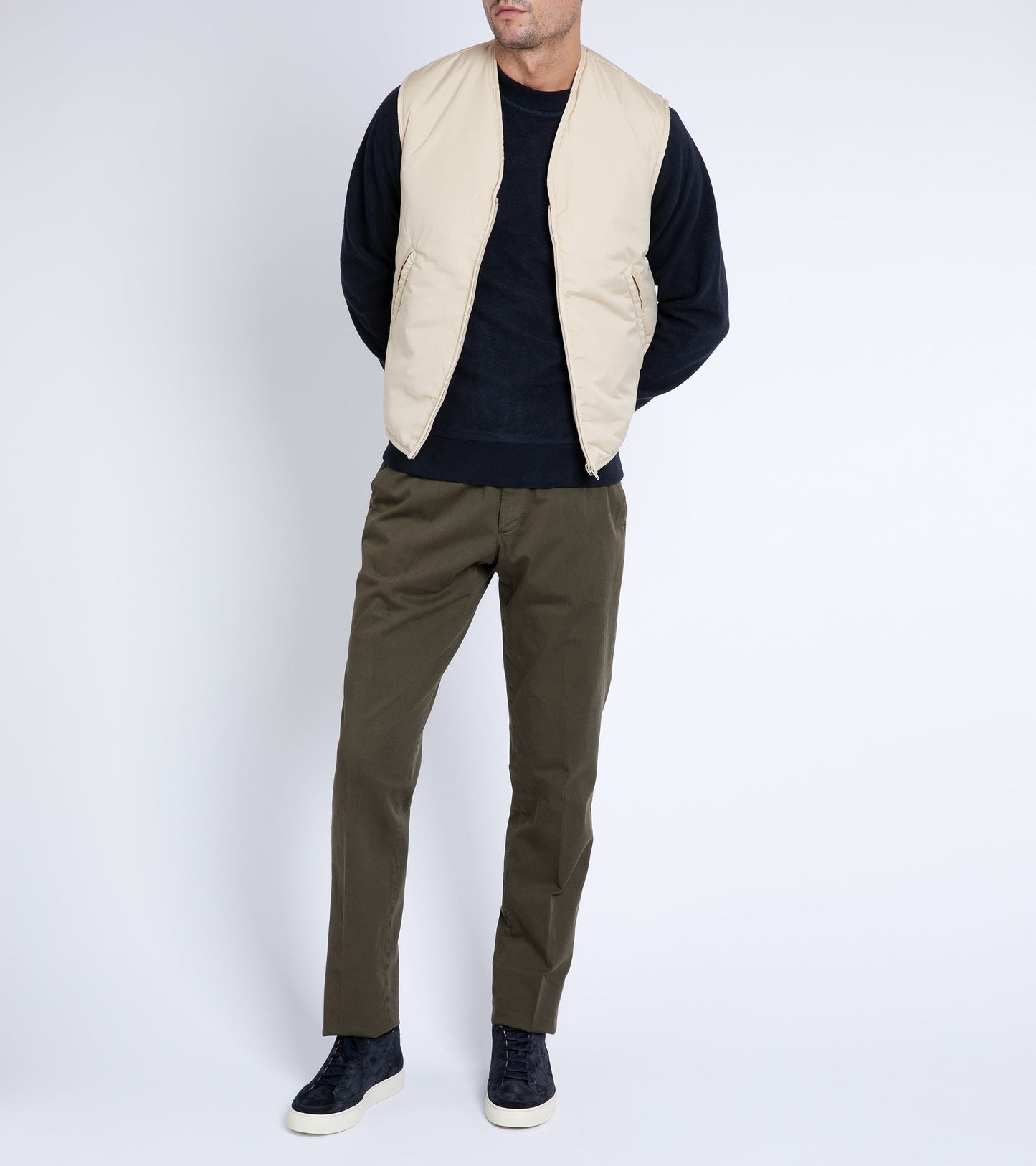La Paz Penuco Ripstop Padded Vest: Ecru