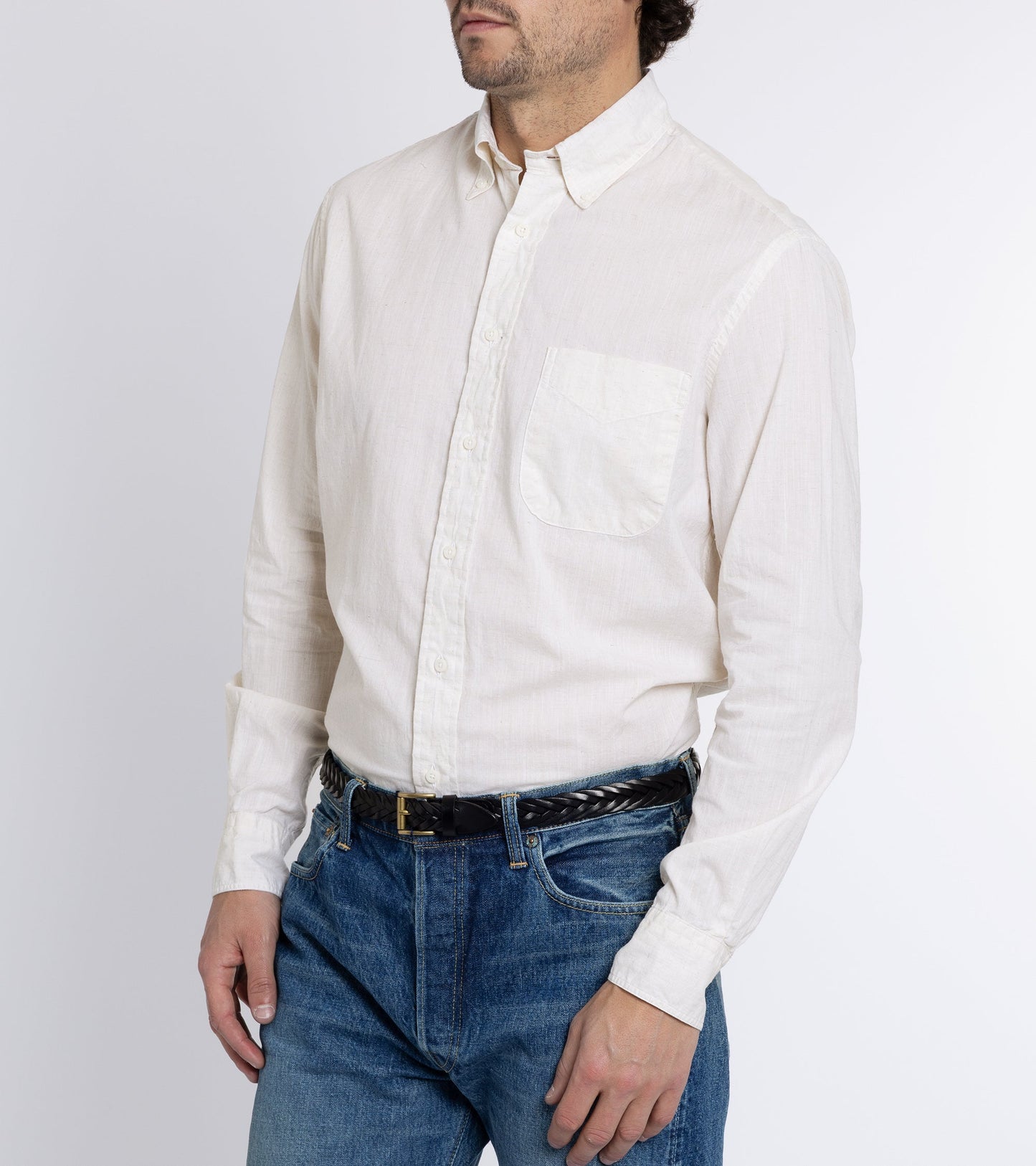 Anderson's Braided Leather Belt: Black