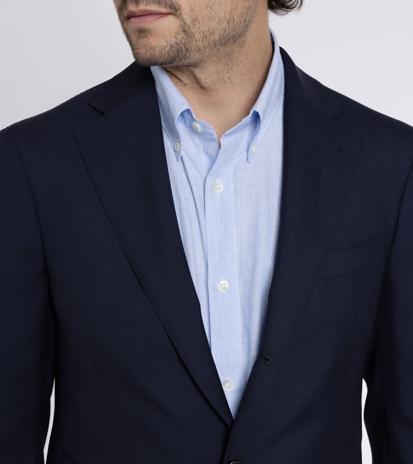 Trunk Walbrook Wool Fresco Suit Jacket: Navy