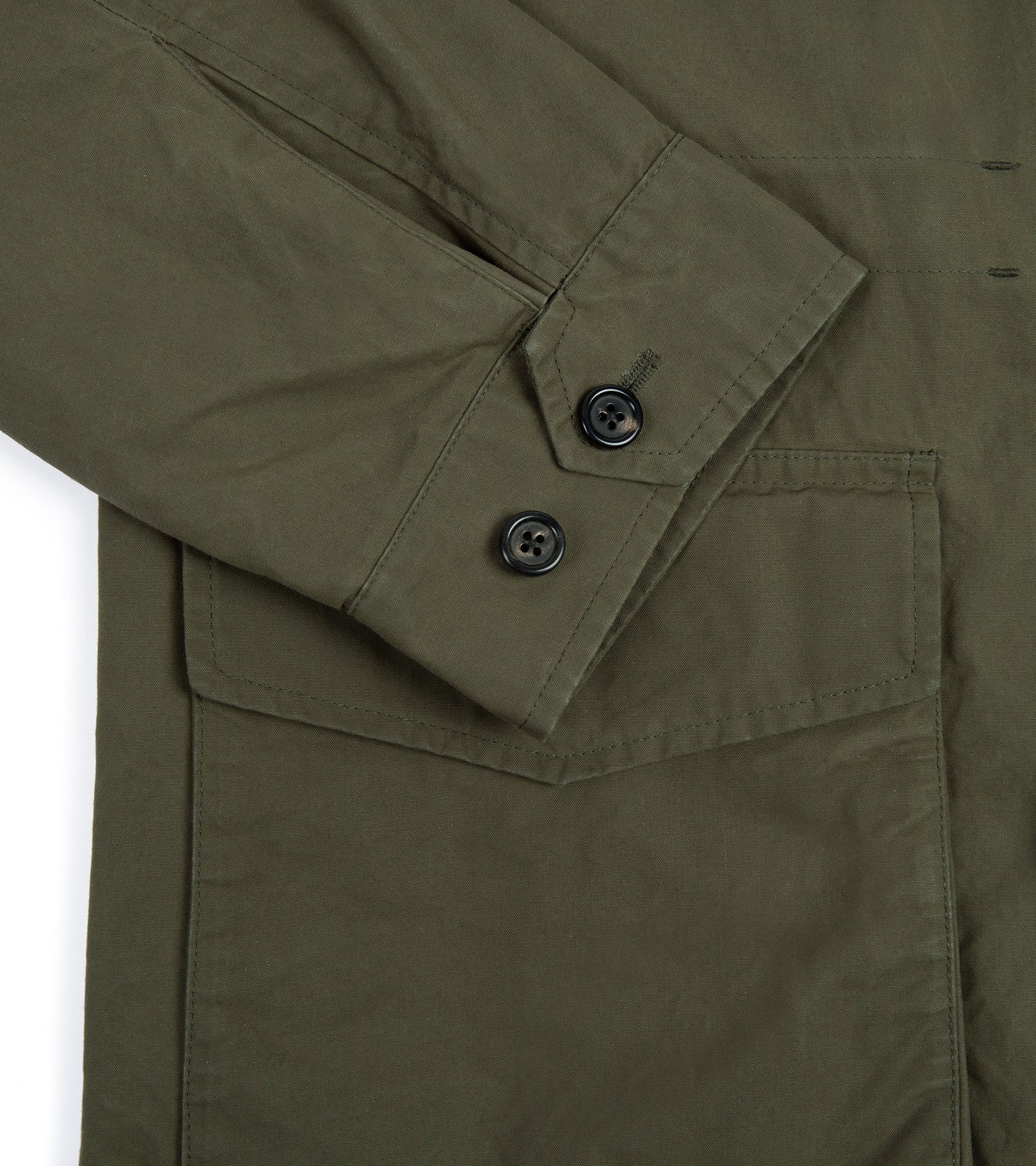 Trunk Blandford Waxed Cotton Field Jacket: Dark Olive