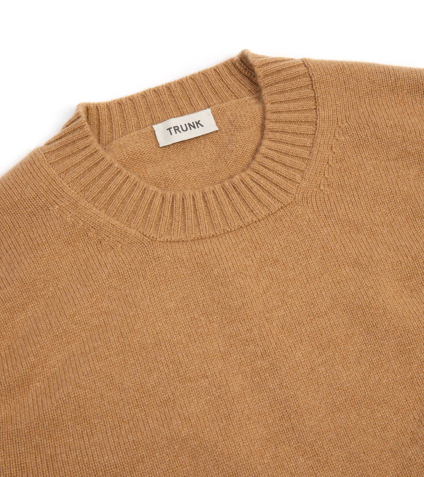 Trunk Crawford Cashmere Crew Neck Sweater: Camel