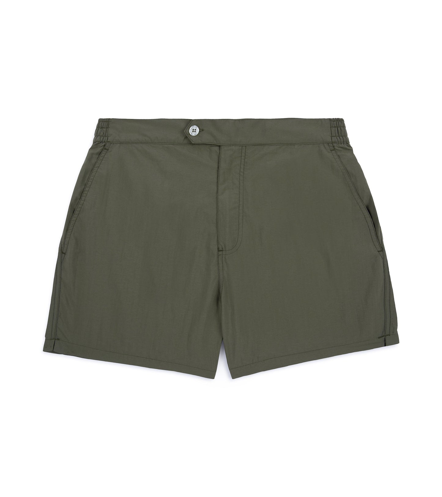 Trunk Foley Swim Shorts: Olive