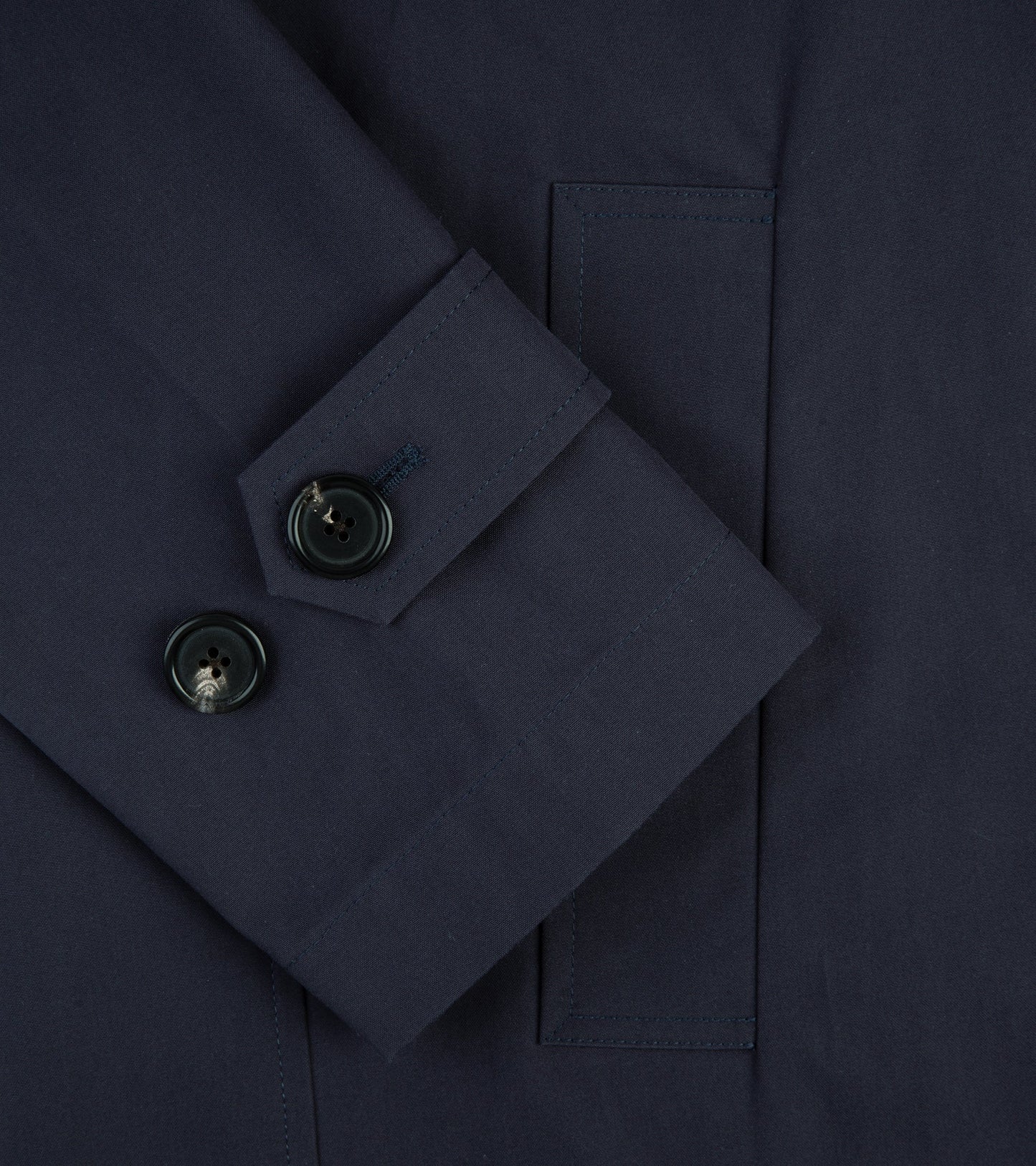 Trunk Halkin Organic Cotton Ventile Raincoat: Navy