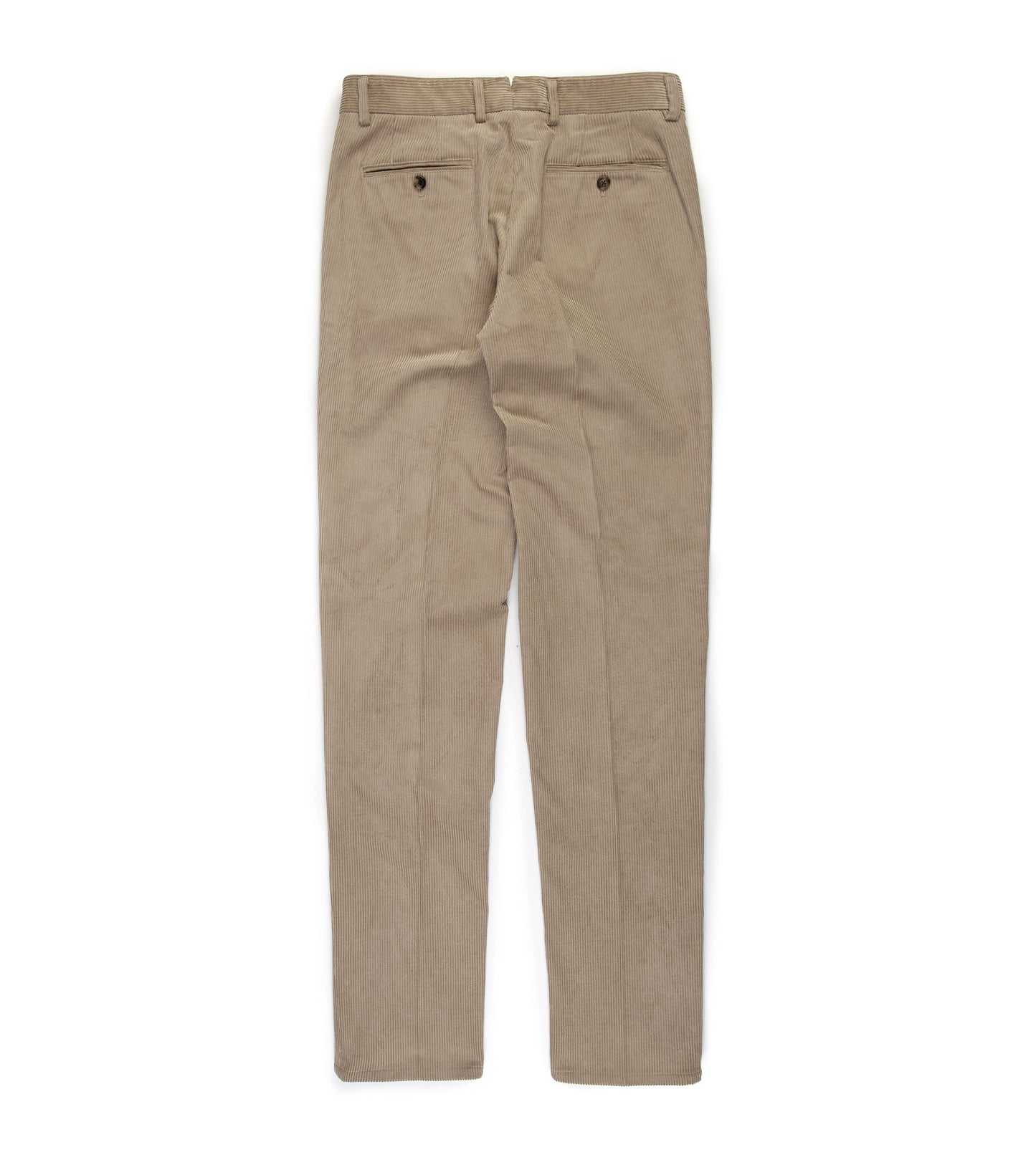 Trunk Hollen Single Pleat Corduroy Trousers: Light Beige