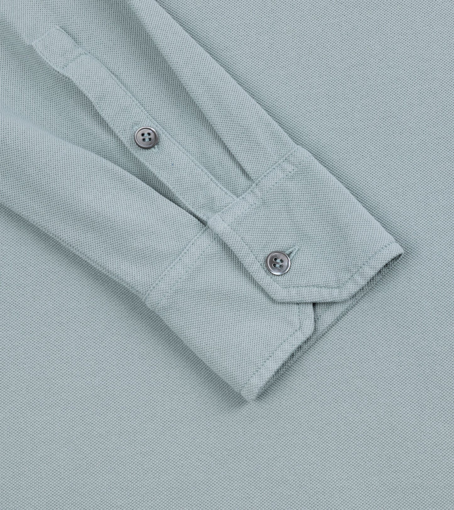 Trunk Moxon Long Sleeve Polo Shirt: Slate Blue