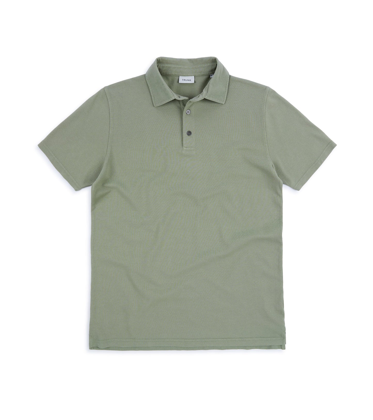 Trunk Moxon Short Sleeve Polo Shirt: Green Tea