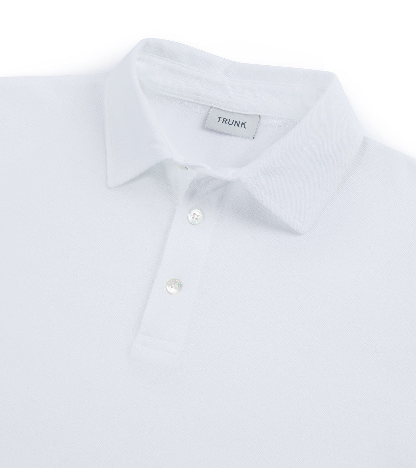 Trunk Moxon Short Sleeve Polo Shirt: White