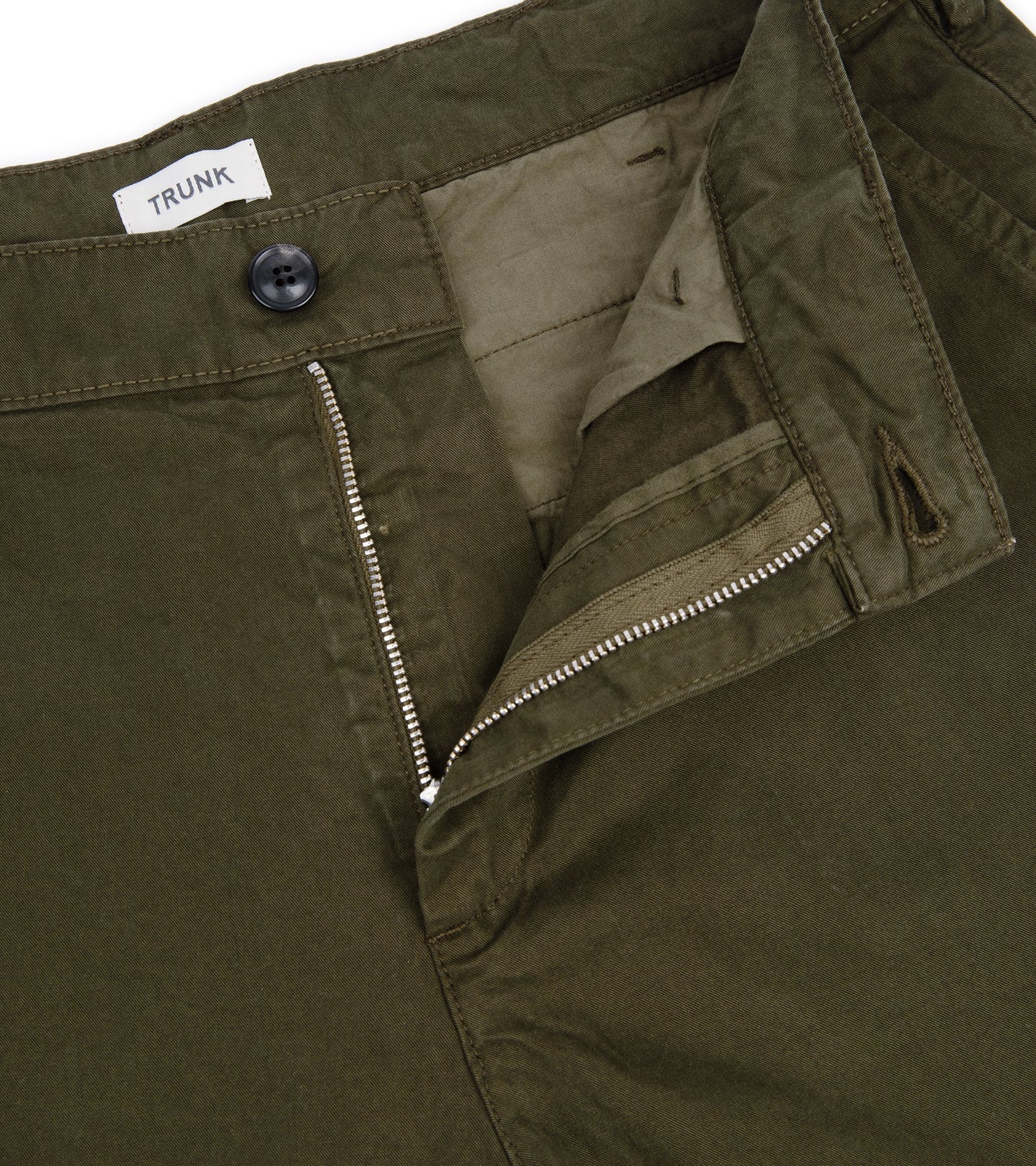 Trunk Hyde Garment Dyed Cotton Shorts: Dark Olive