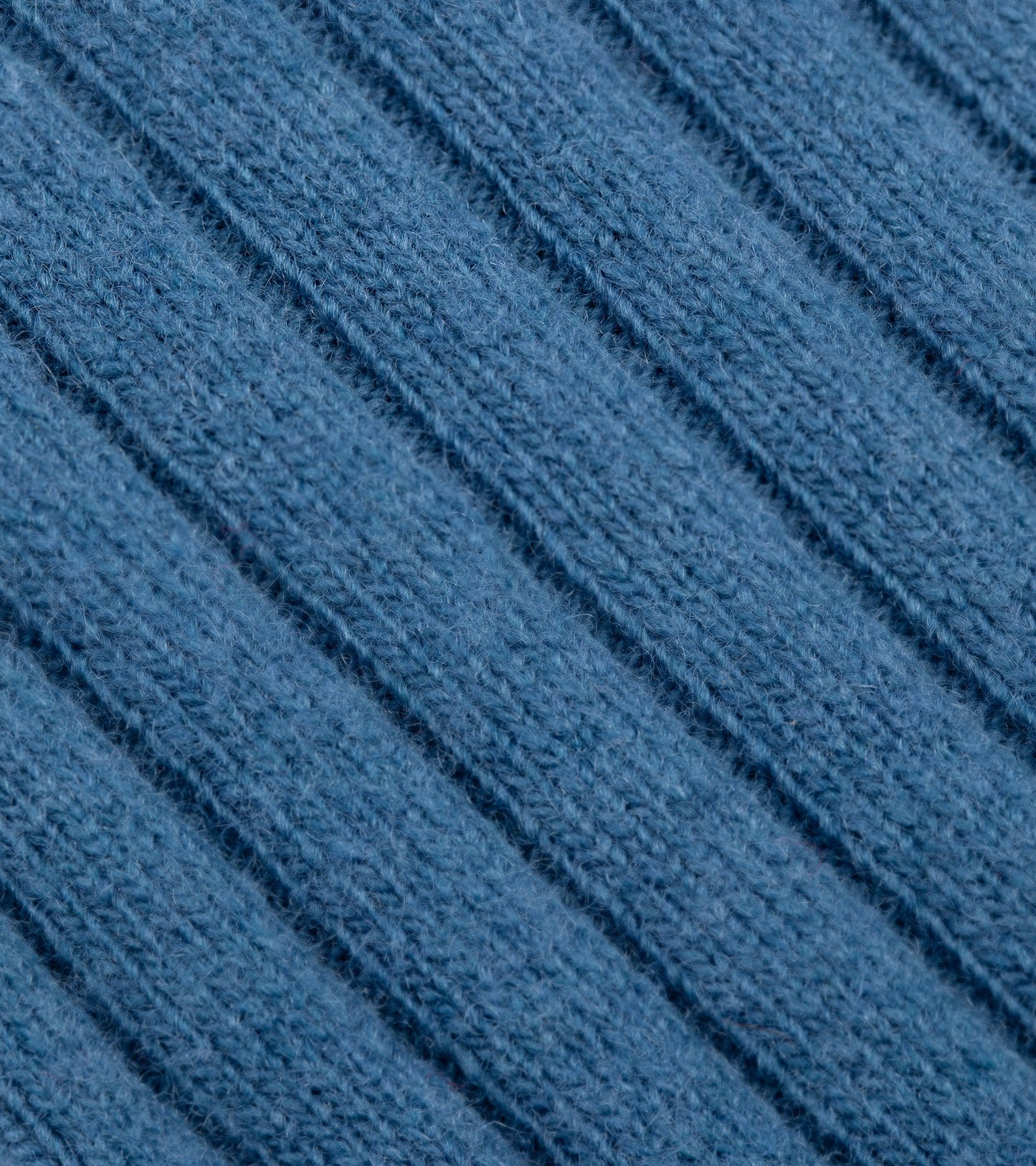 Tabio Merino Ribbed Socks: Blue