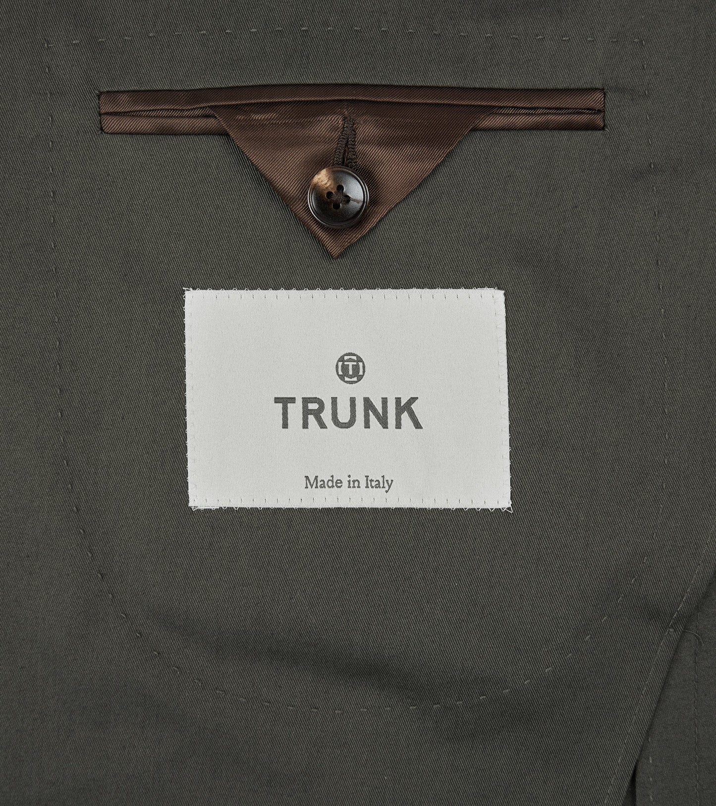 Trunk Walbrook Cotton Suit Jacket: Olive