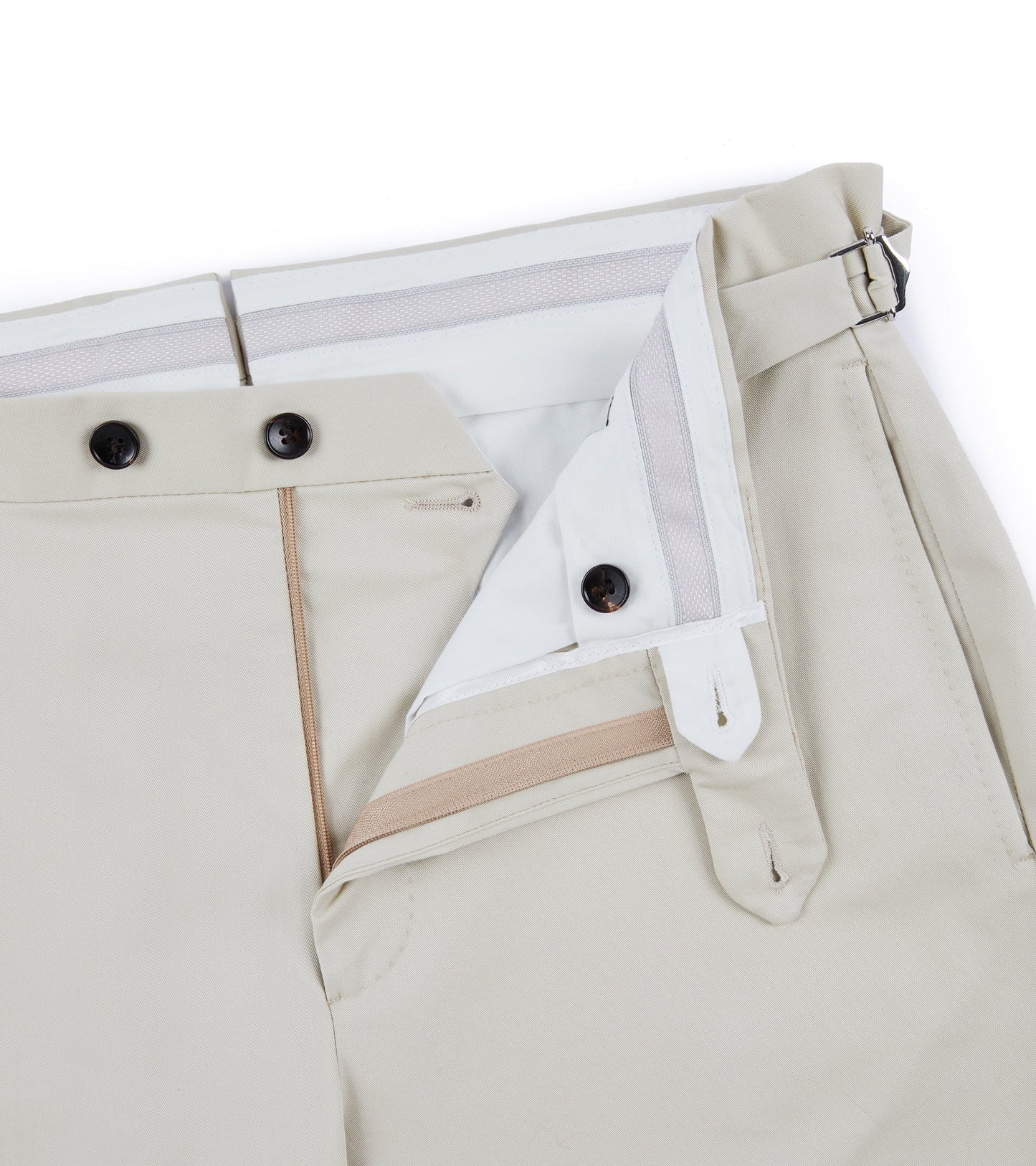 Trunk Walbrook Cotton Suit Trousers: Beige