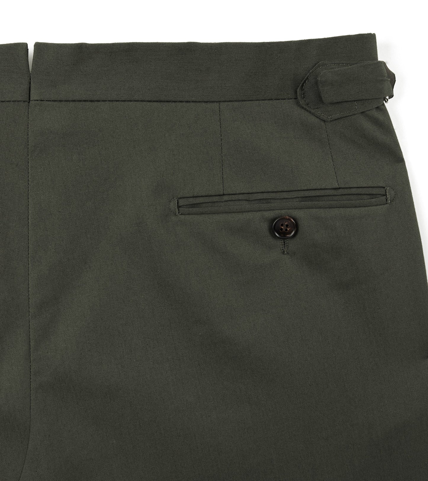 Trunk Walbrook Cotton Suit Trousers: Olive