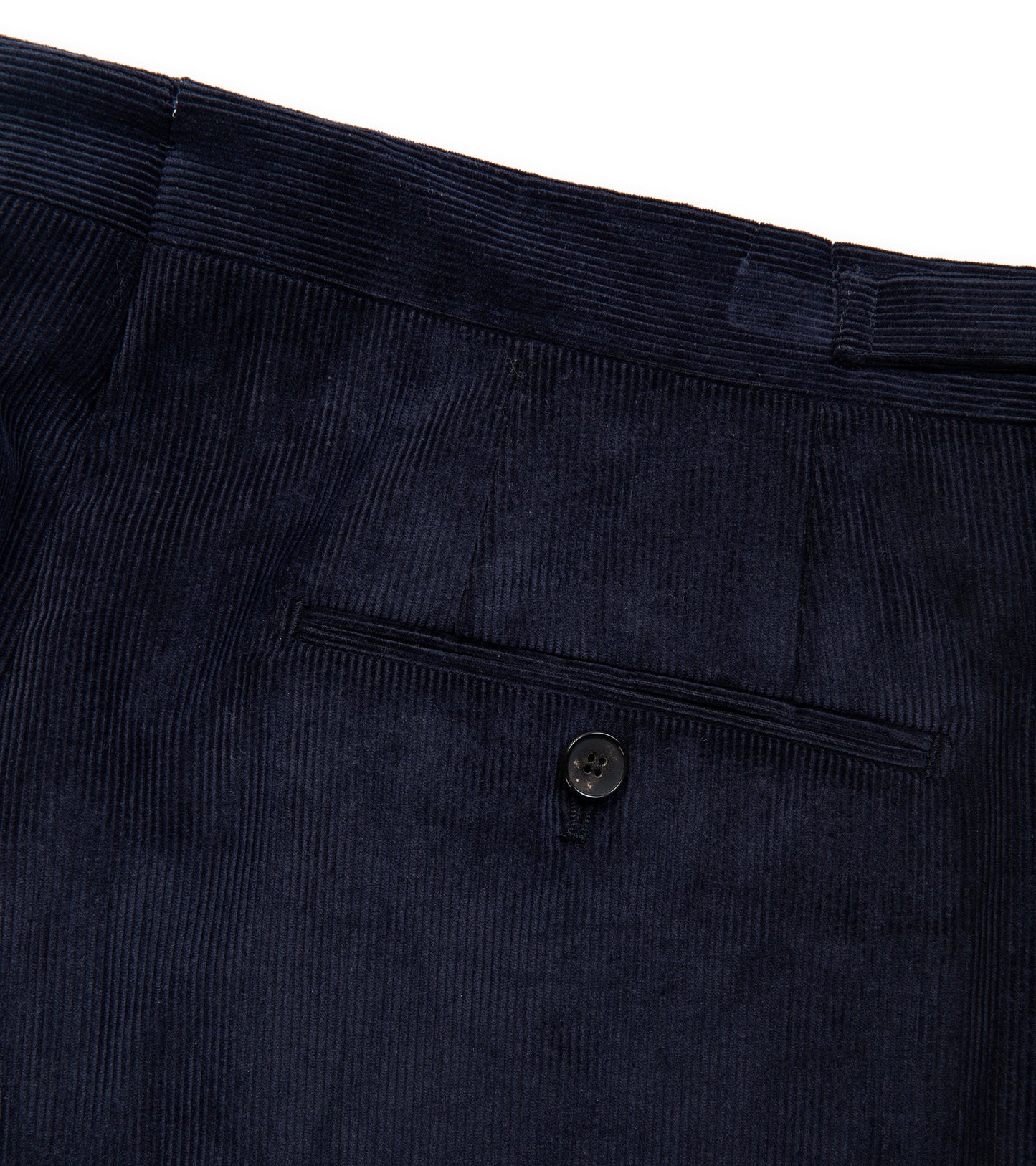 Trunk Wigmore Fine Cotton Corduroy Suit Trousers: Navy