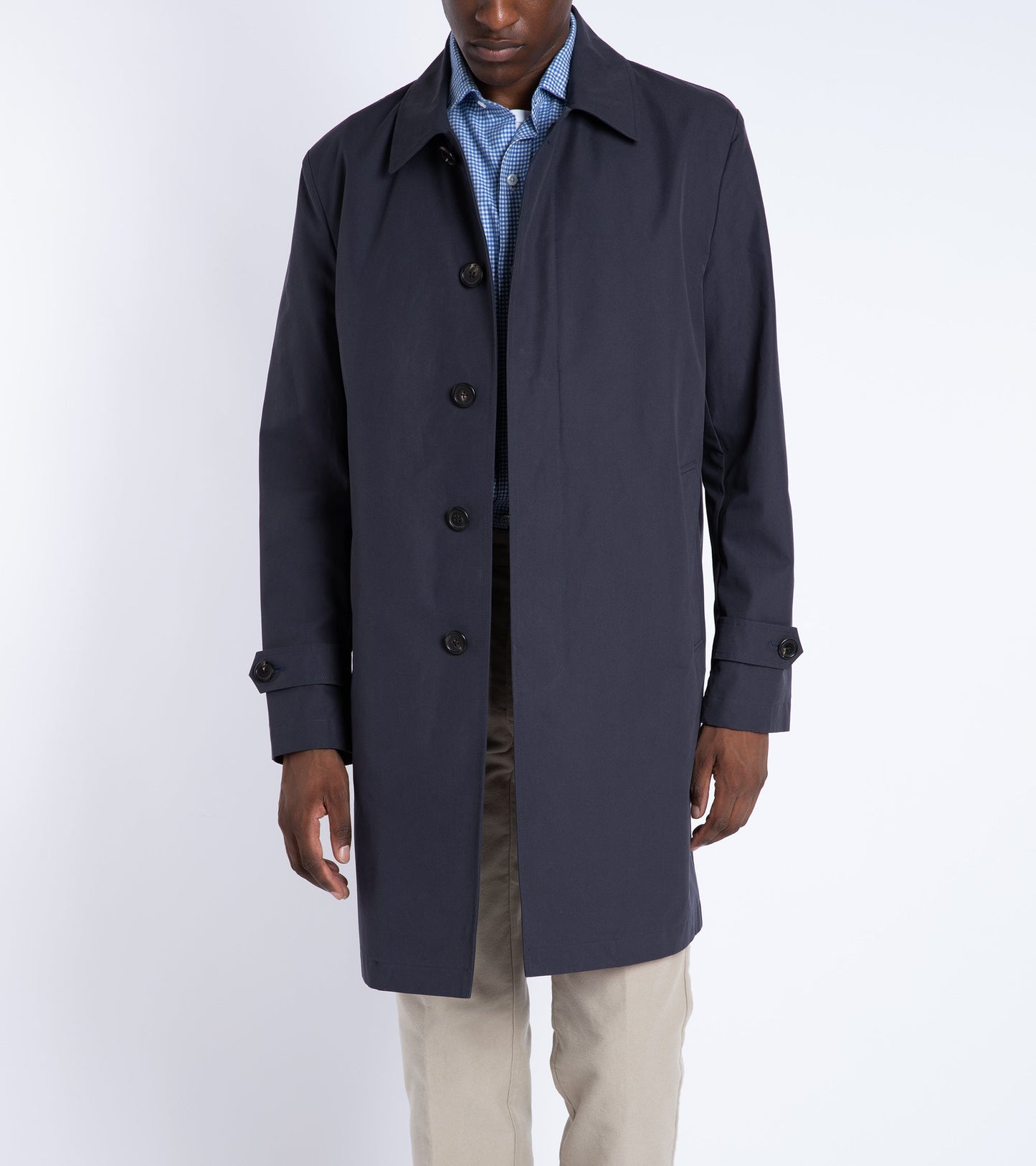 Trunk Halkin Organic Cotton Ventile Raincoat: Navy