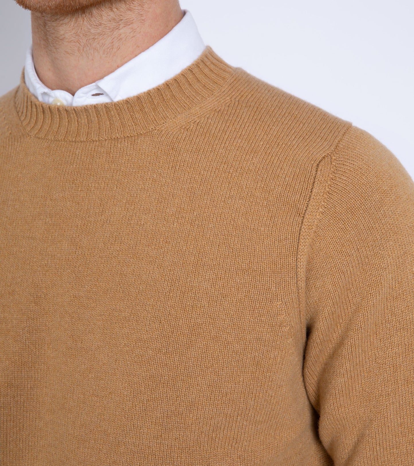 Trunk Crawford Cashmere Crew Neck Sweater: Camel