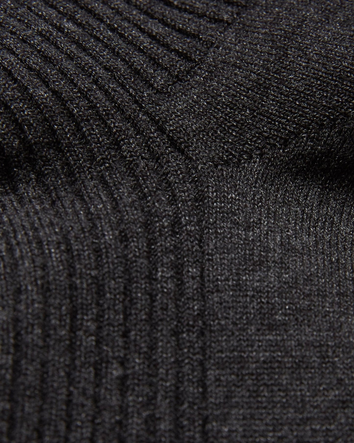Tabio Power Fit Crew Socks: Heather Charcoal