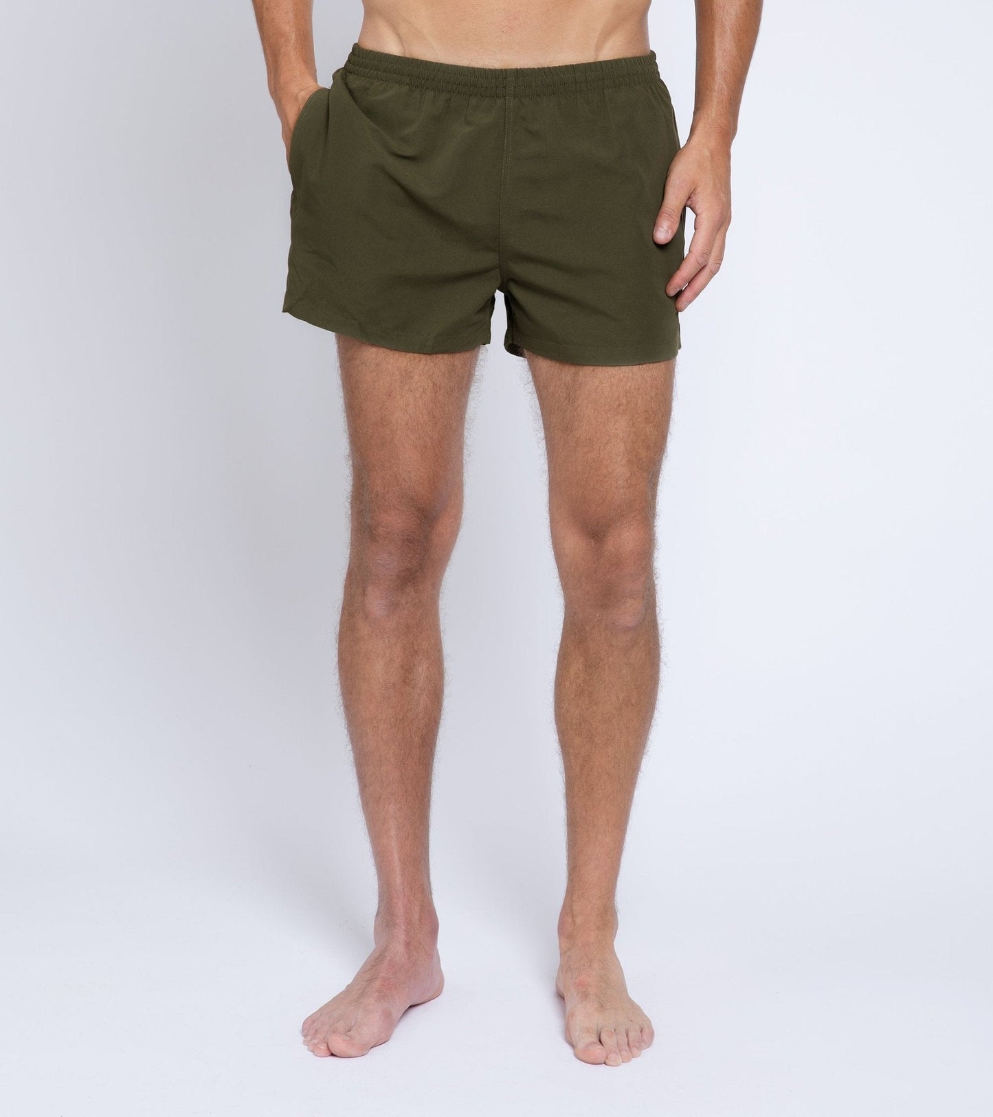 Timo Prep Nylon Swim Shorts: Olive