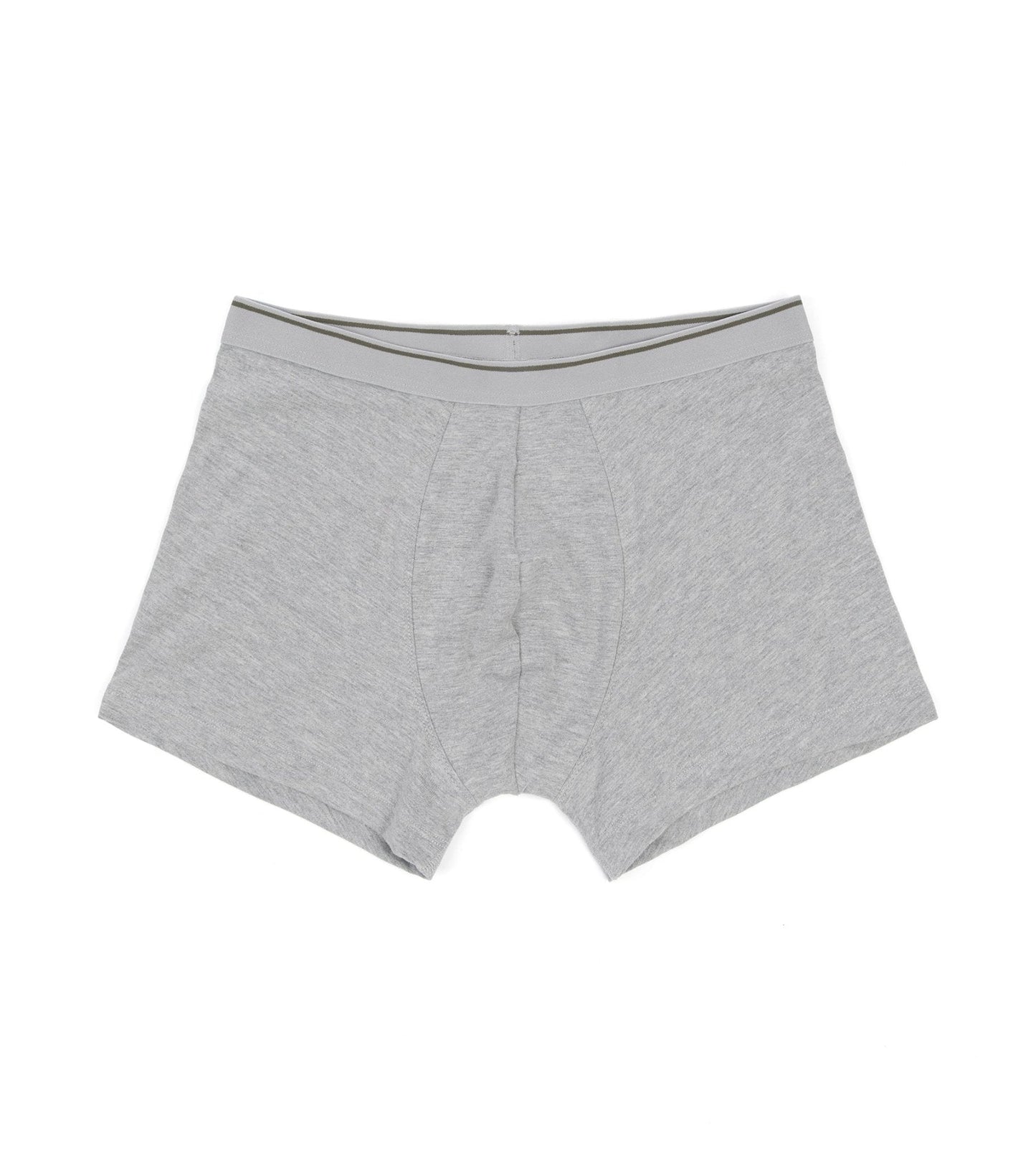 Trunk 2 Pack Organic Cotton Boxer Briefs: Grey Marl
