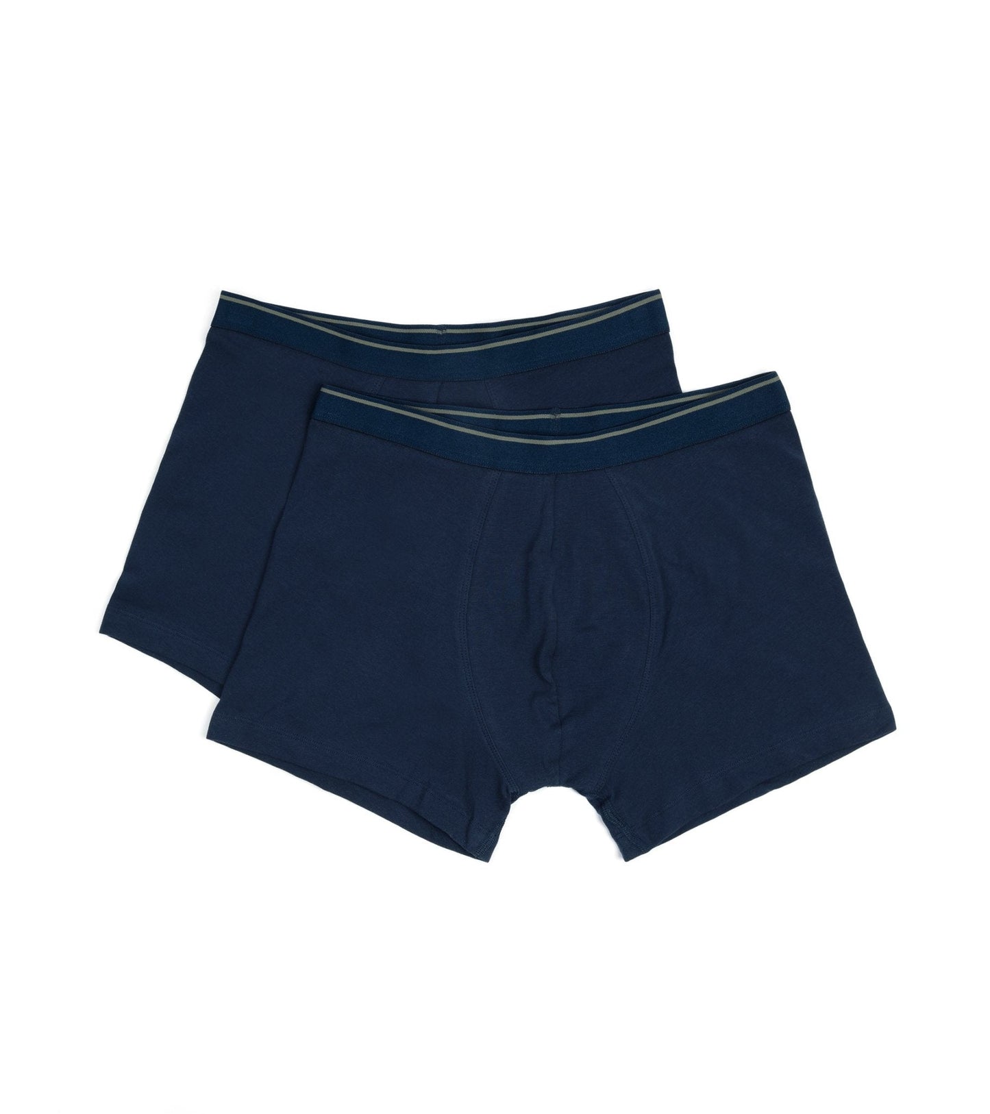 Trunk 2 Pack Organic Cotton Boxer Briefs: Navy