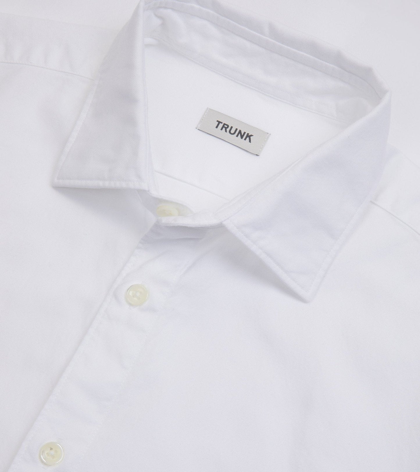 Trunk Austin Cotton Oxford Shirt: White