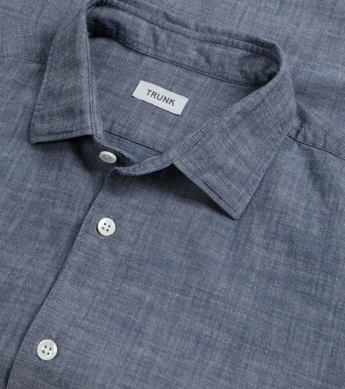 Trunk Austin Japanese Chambray Shirt: Dark Blue
