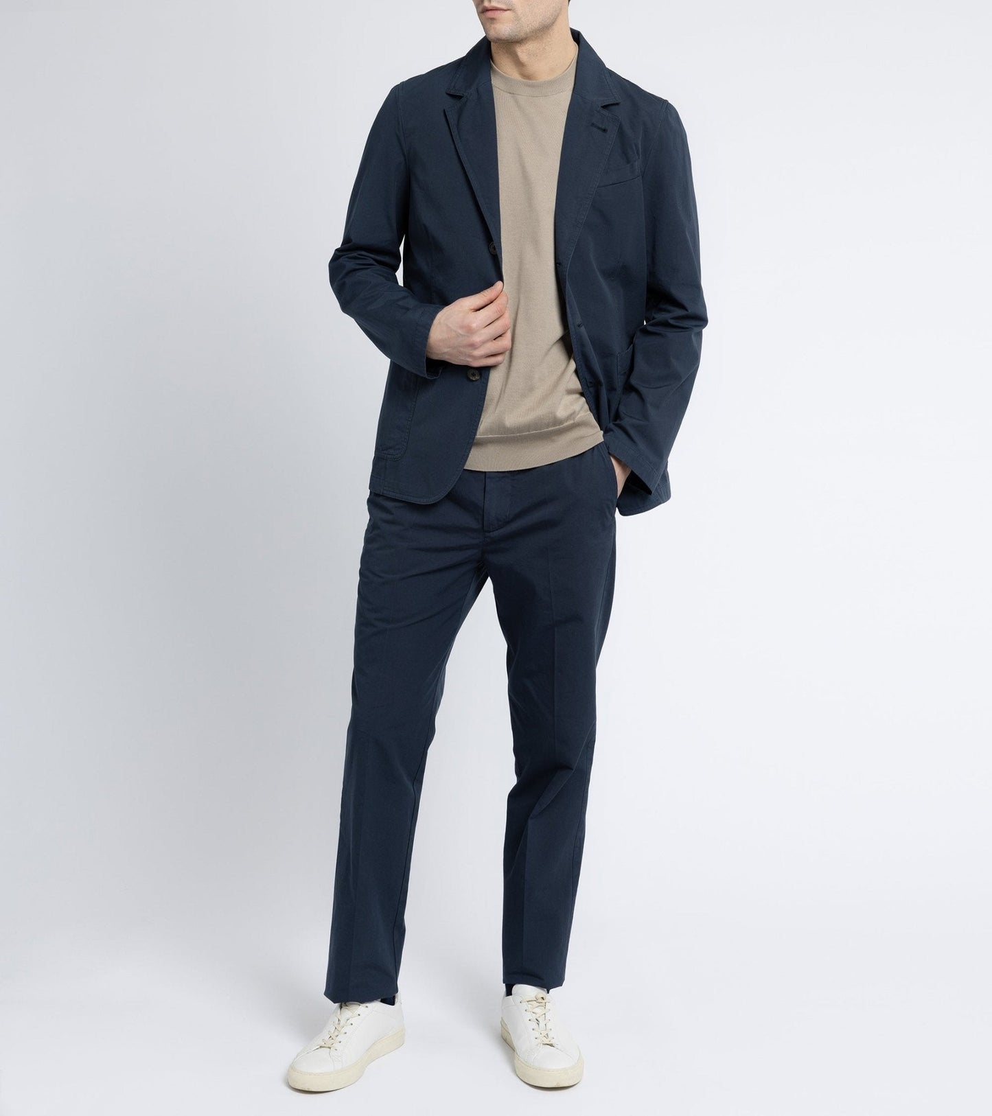 Trunk Culcross Cotton Poplin Jacket: Navy